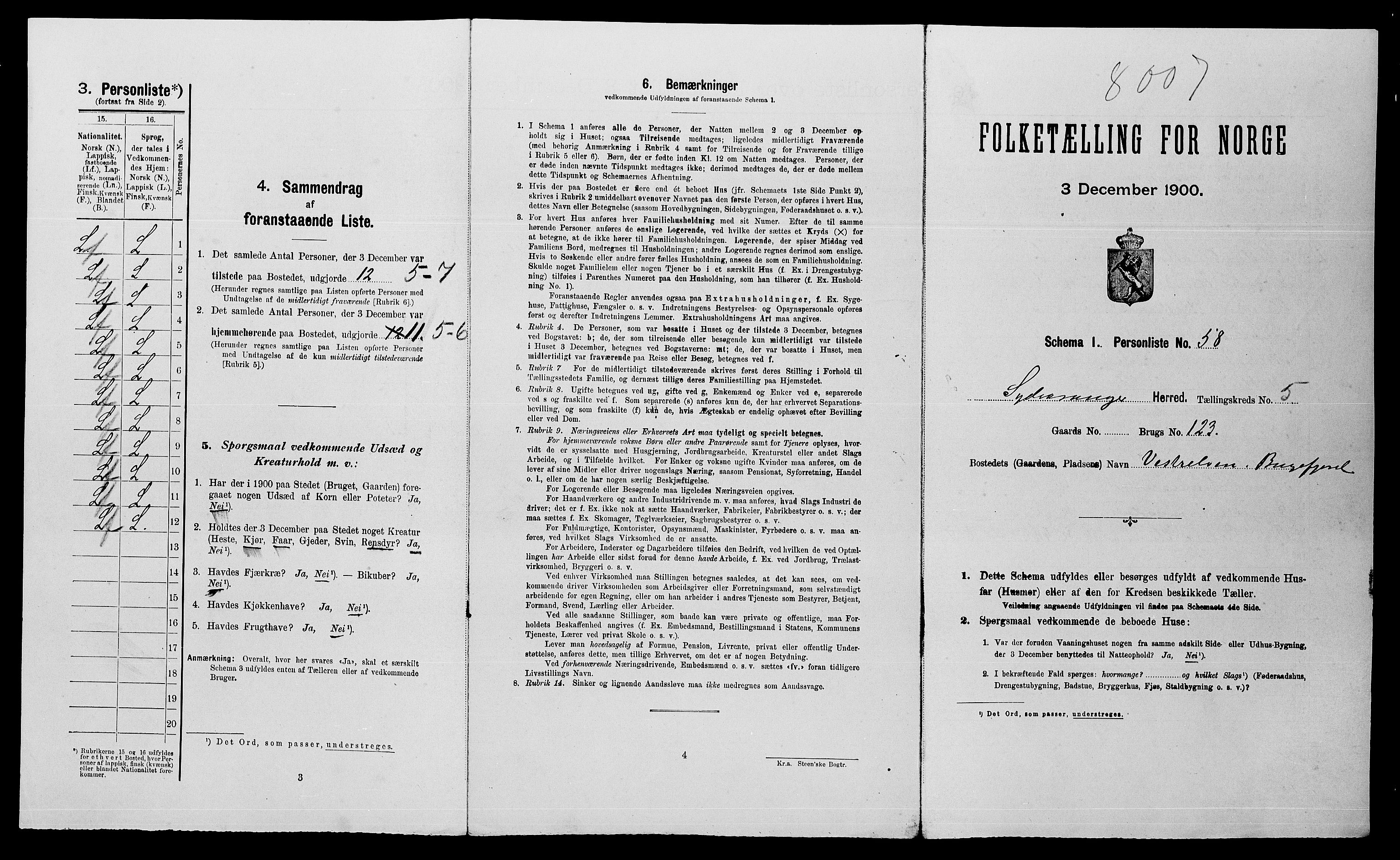 SATØ, 1900 census for Sør-Varanger, 1900, p. 480