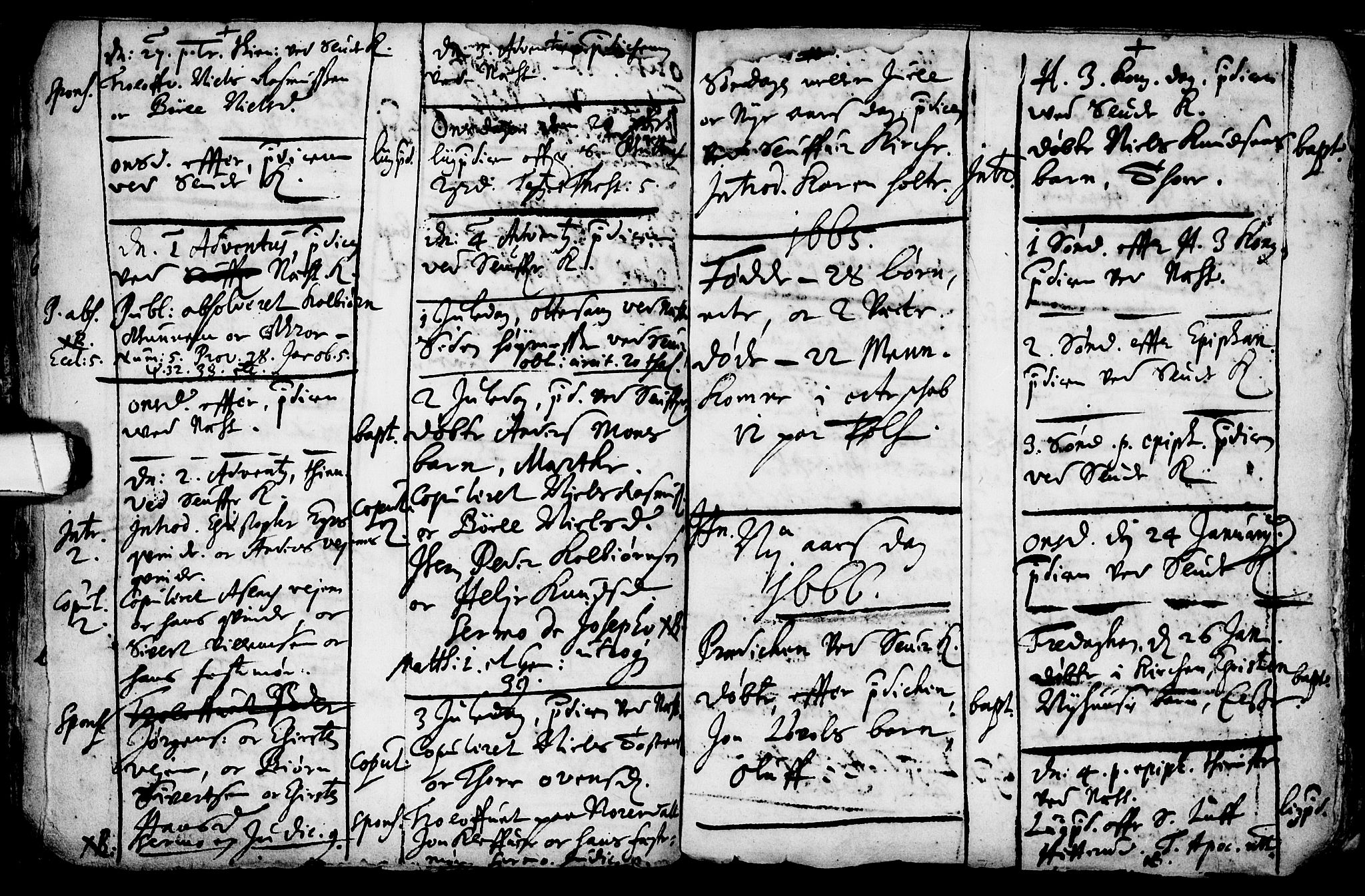 Sauherad kirkebøker, SAKO/A-298/F/Fa/L0001: Parish register (official) no. I 1, 1649-1681