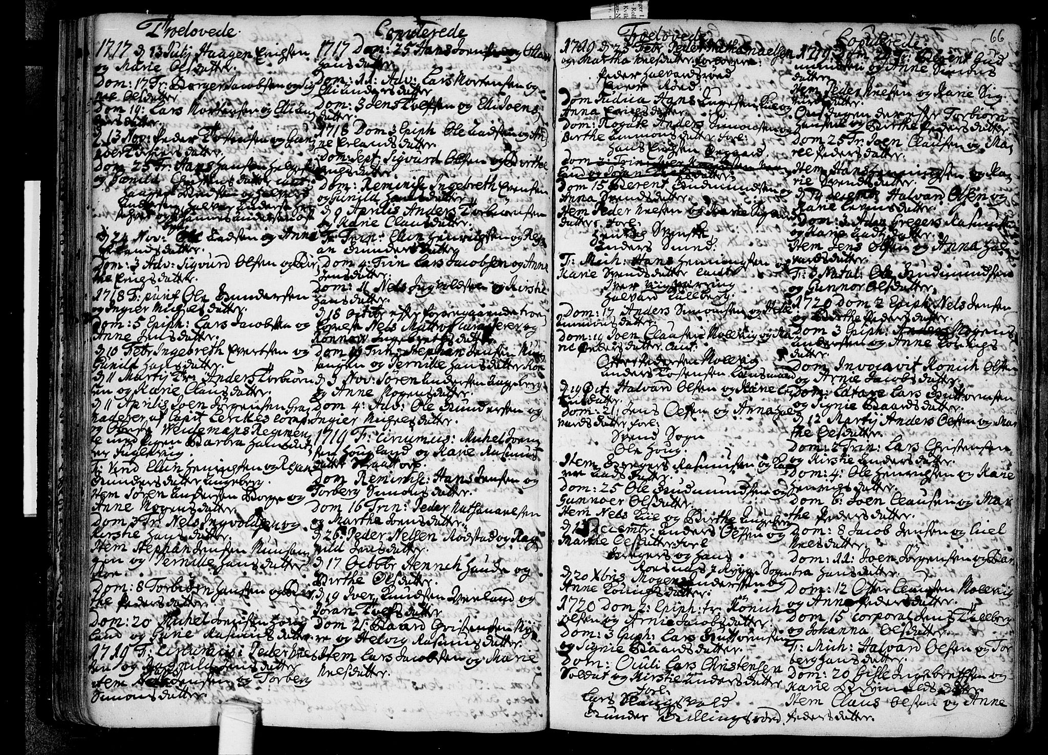 Råde prestekontor kirkebøker, SAO/A-2009/F/Fa/L0001: Parish register (official) no. 1, 1707-1762, p. 66