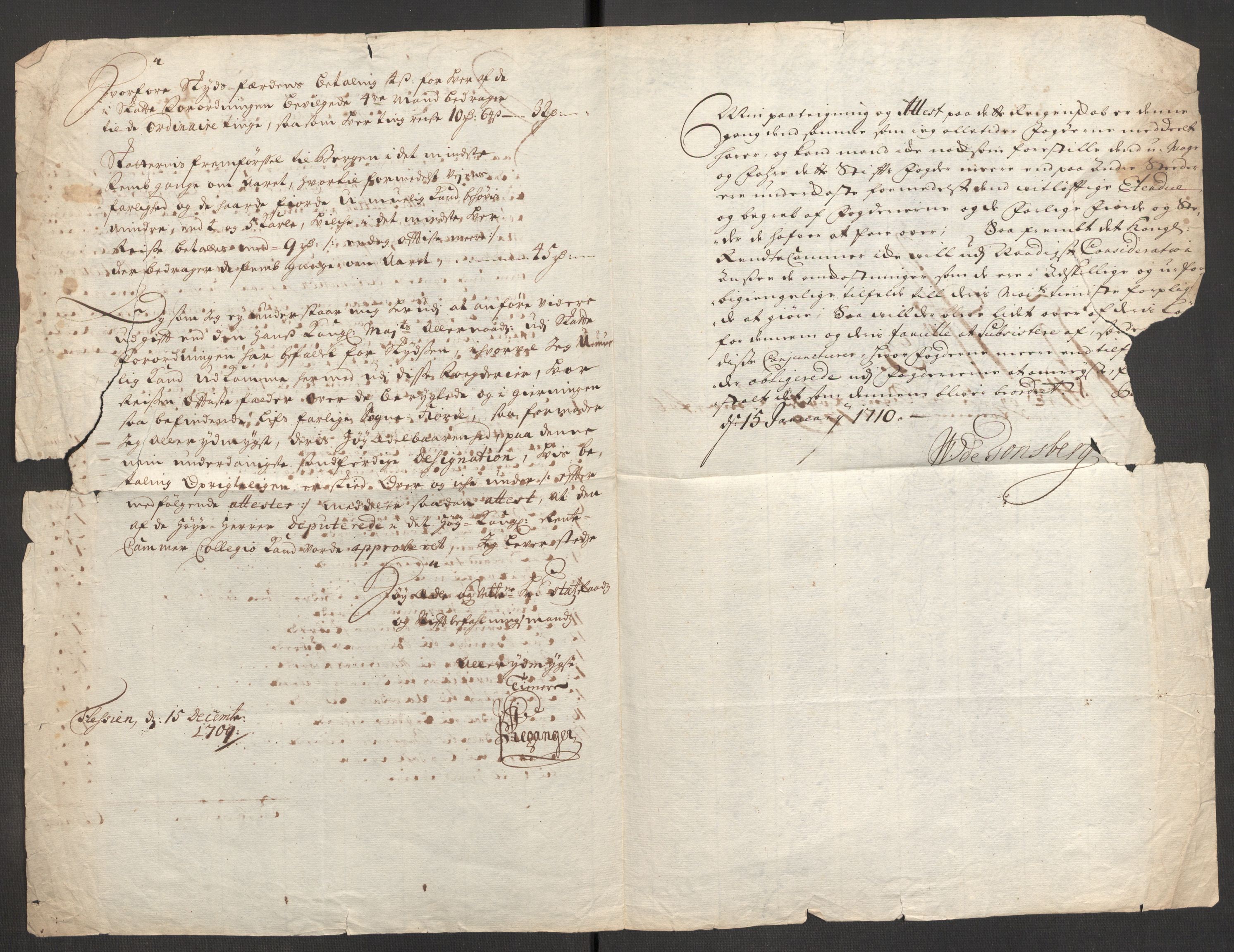 Rentekammeret inntil 1814, Reviderte regnskaper, Fogderegnskap, AV/RA-EA-4092/R52/L3316: Fogderegnskap Sogn, 1709-1710, p. 189