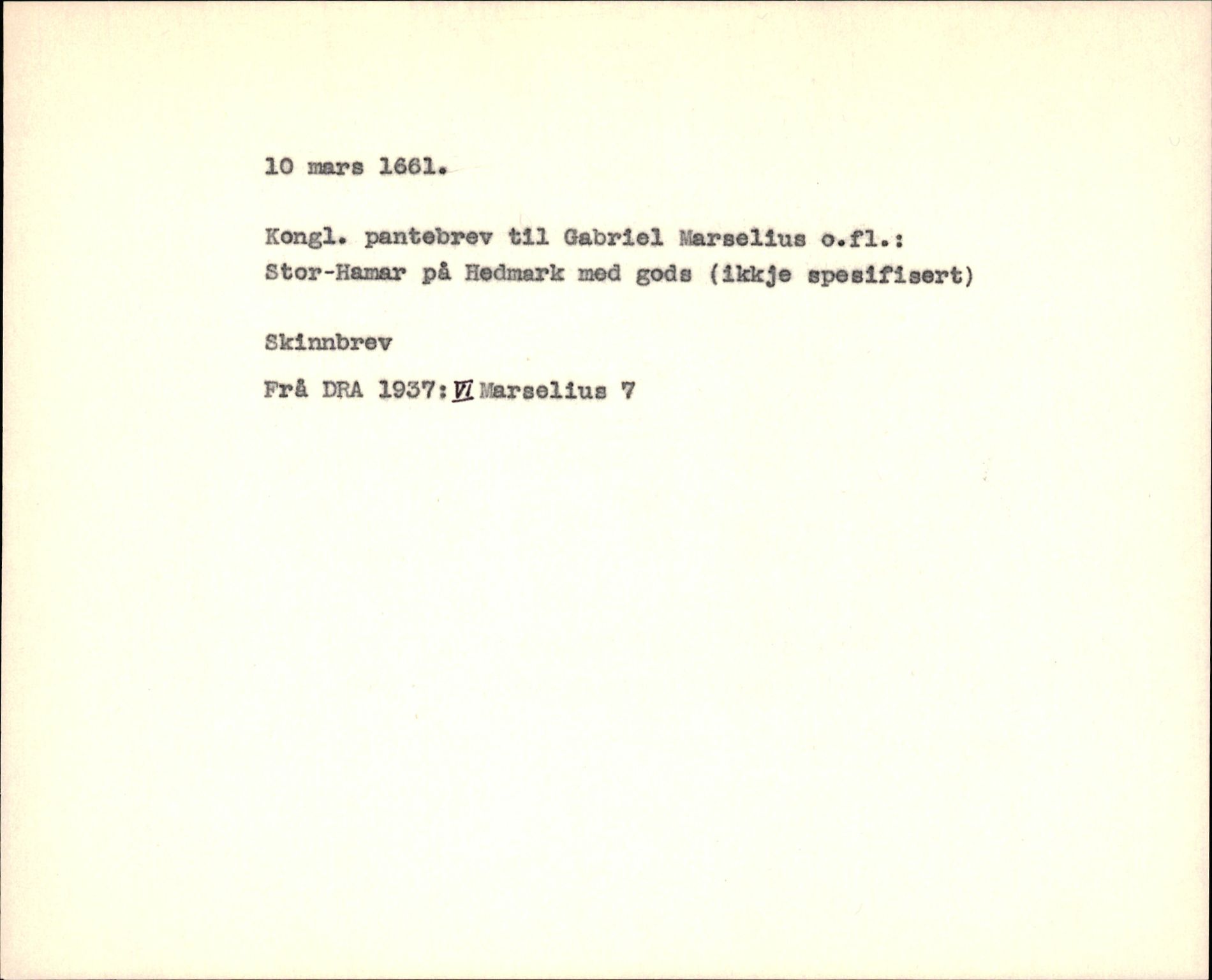 Riksarkivets diplomsamling, AV/RA-EA-5965/F35/F35f/L0002: Regestsedler: Diplomer fra DRA 1937 og 1996, p. 347