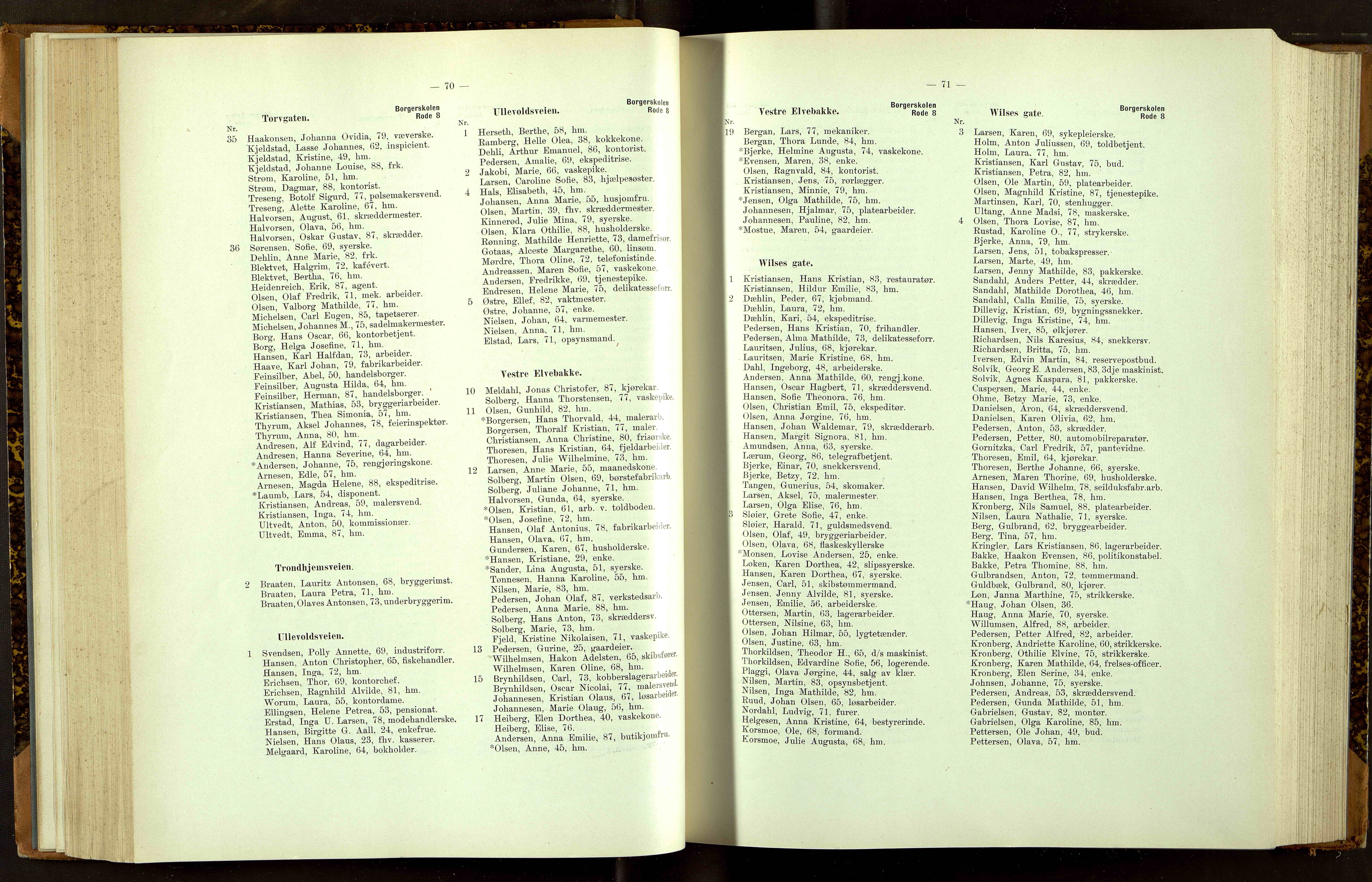 Folkeregisteret ( Valgstyret ), OBA/A-20059, 1913, p. 1070-1071