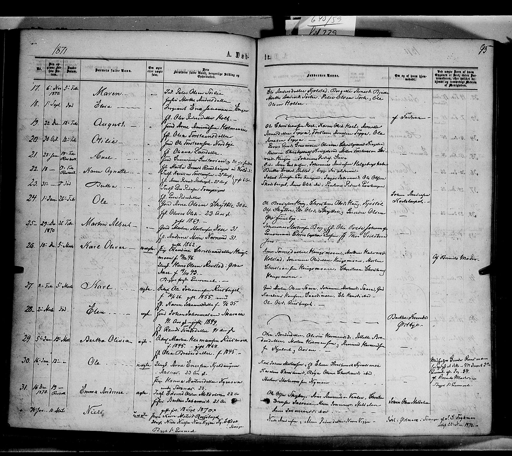 Grue prestekontor, AV/SAH-PREST-036/H/Ha/Haa/L0010: Parish register (official) no. 10, 1864-1873, p. 95