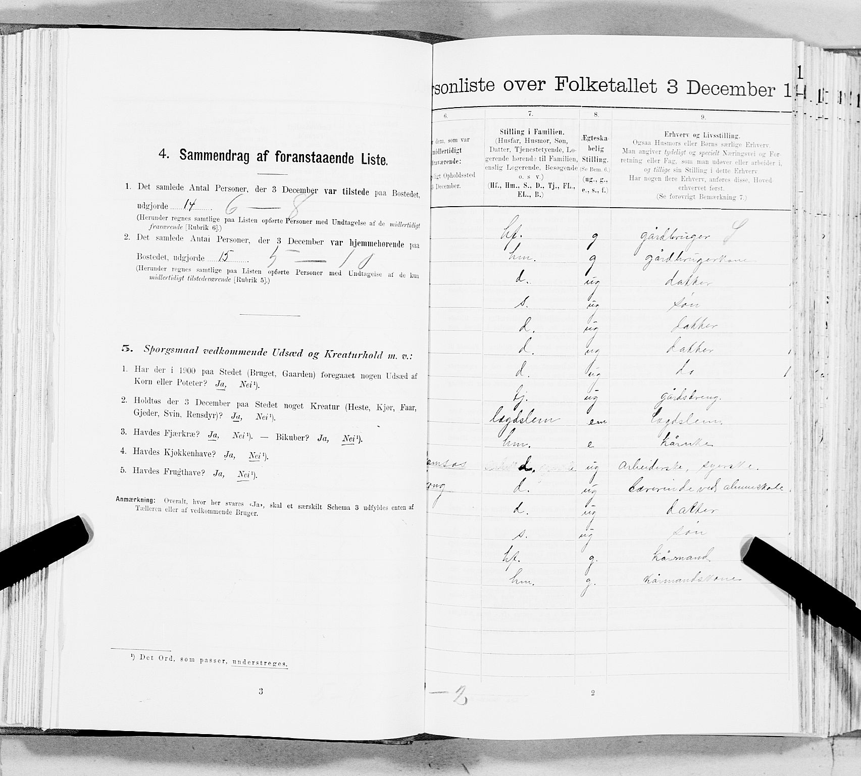 SAT, 1900 census for Vemundvik, 1900, p. 162