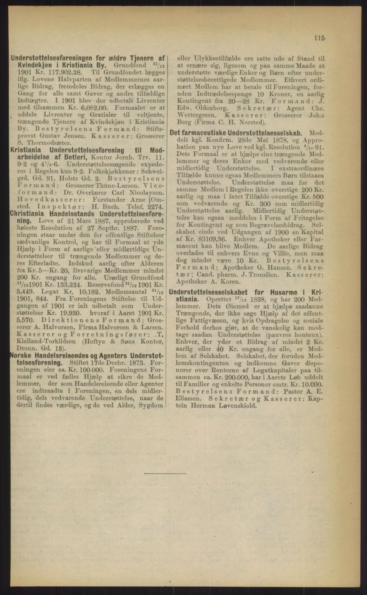 Kristiania/Oslo adressebok, PUBL/-, 1903, p. 115