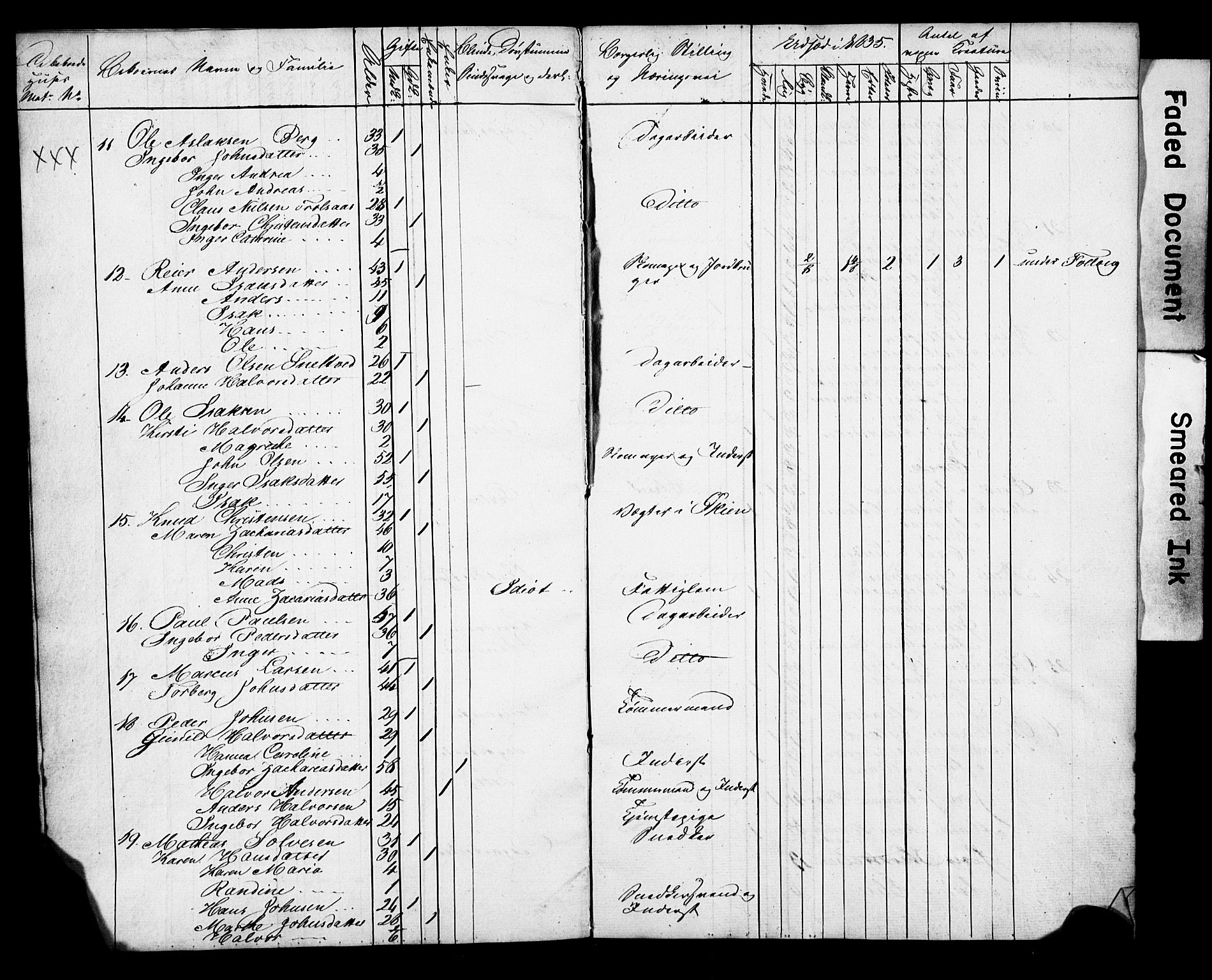 SAKO, 1835 Census for Gjerpen parish, Bratsbergkleven, Brekke nordre og søndre, 1835