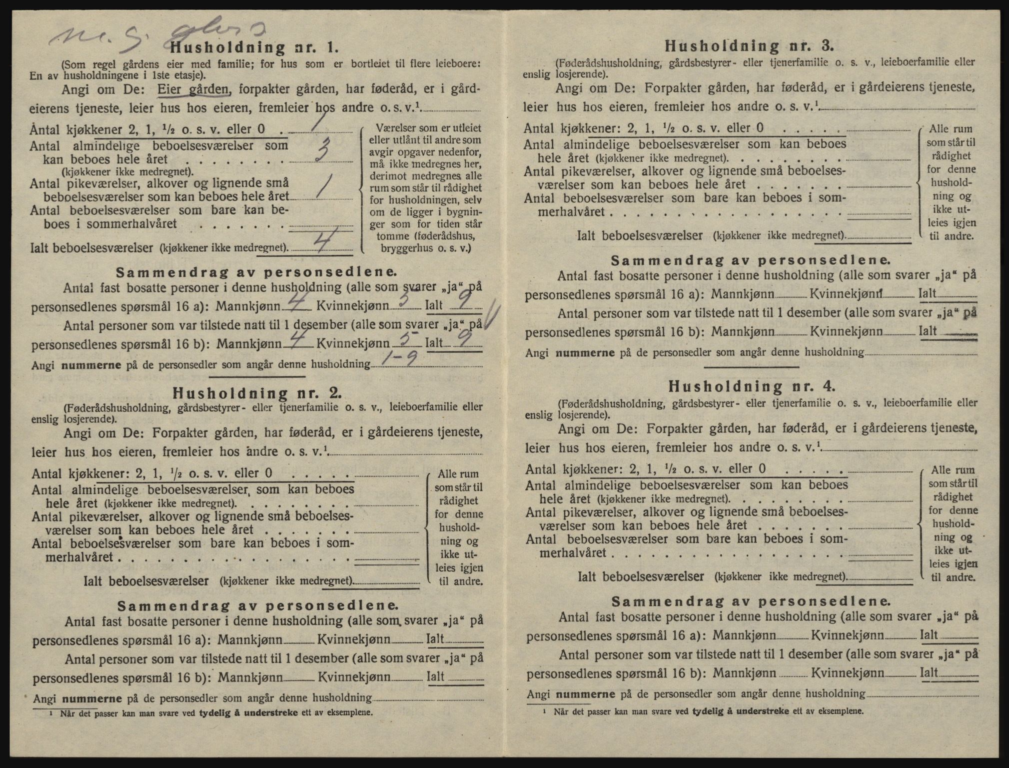 SAO, 1920 census for Glemmen, 1920, p. 1904