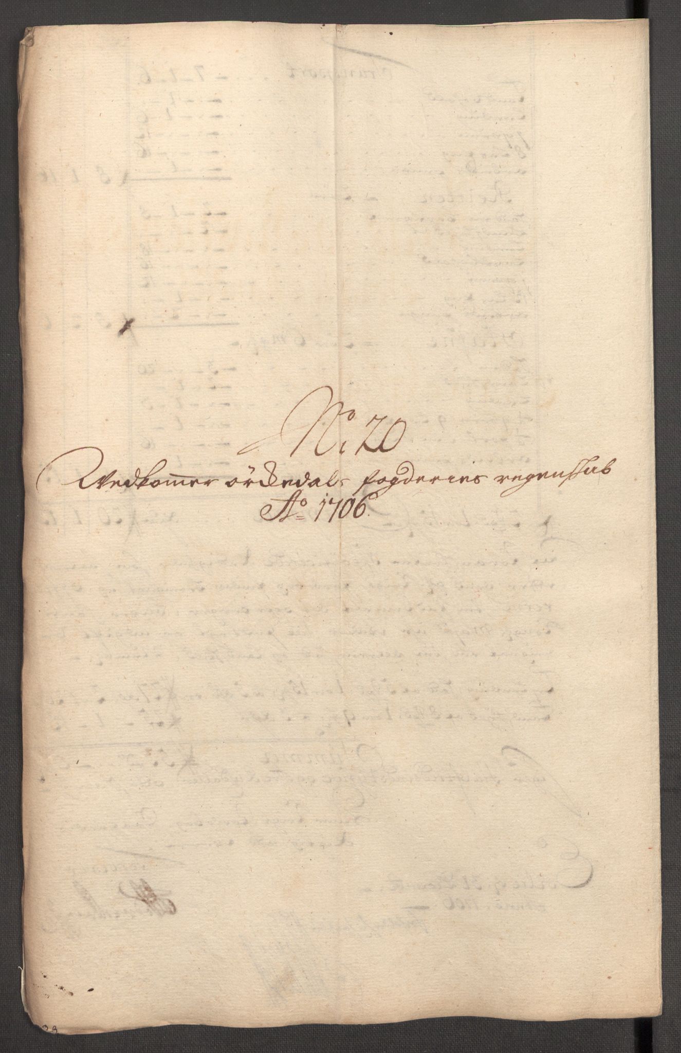 Rentekammeret inntil 1814, Reviderte regnskaper, Fogderegnskap, AV/RA-EA-4092/R60/L3956: Fogderegnskap Orkdal og Gauldal, 1706, p. 183