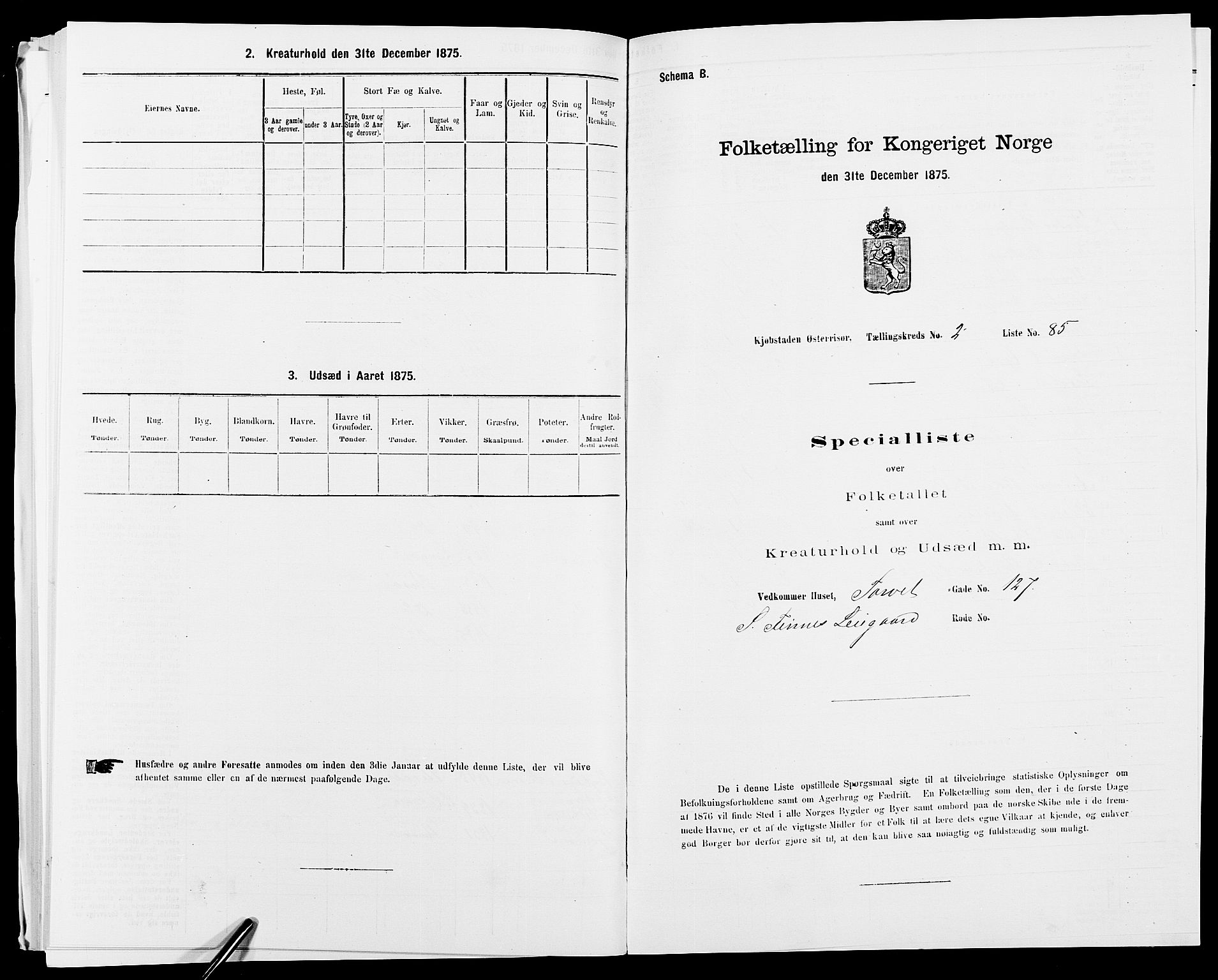 SAK, 1875 census for 0901B Risør/Risør, 1875, p. 309