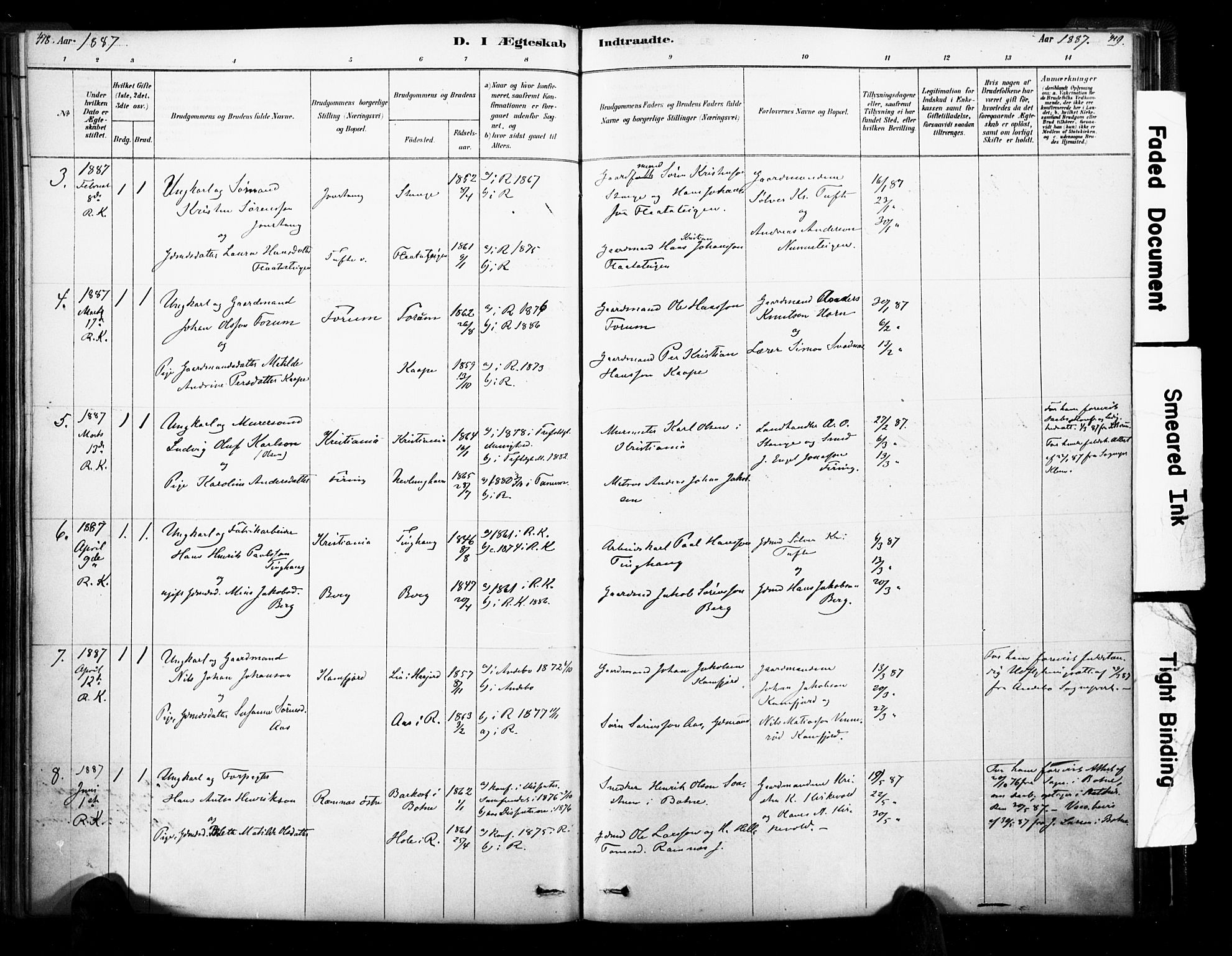 Ramnes kirkebøker, SAKO/A-314/F/Fa/L0007: Parish register (official) no. I 7, 1878-1895, p. 418-419