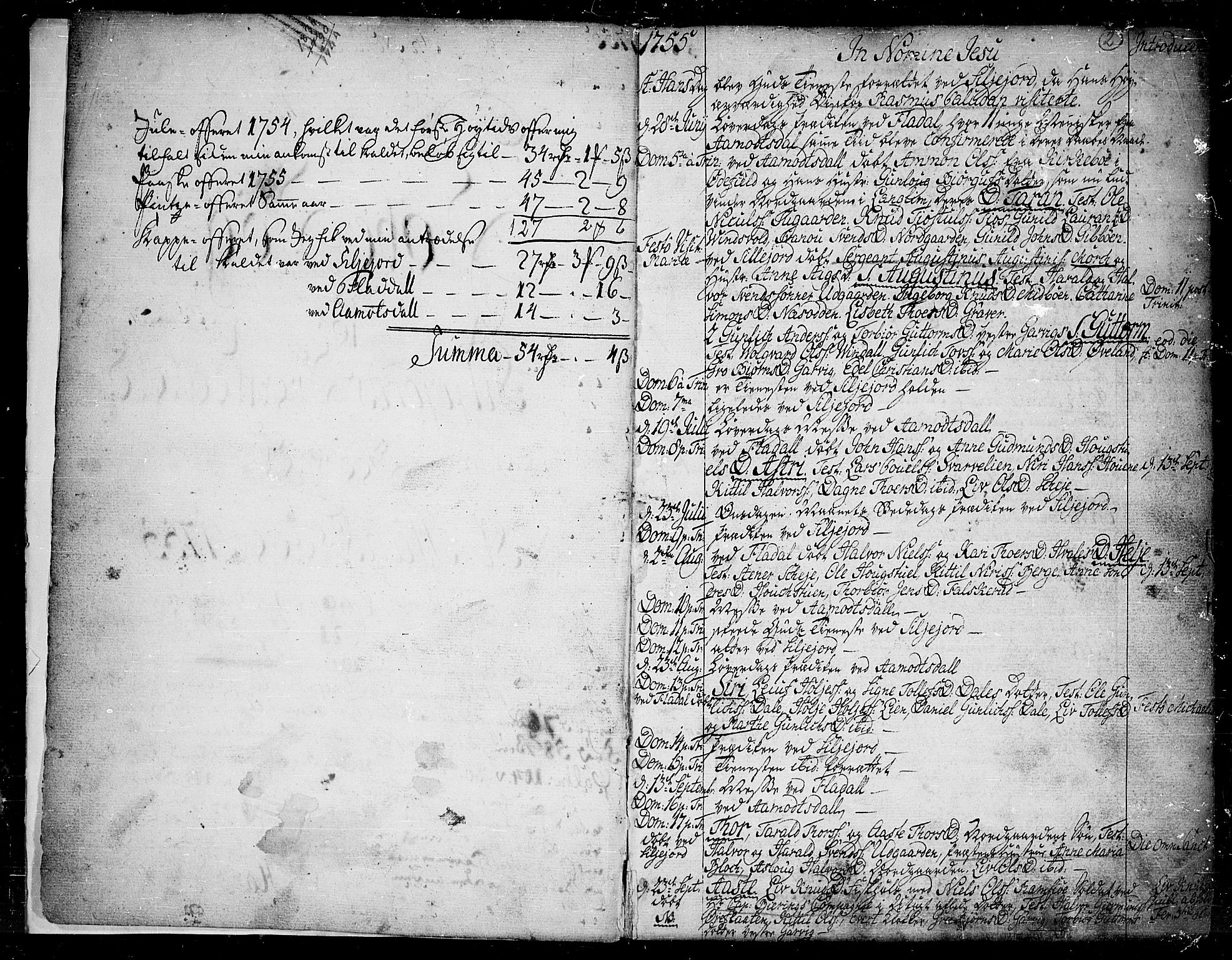 Seljord kirkebøker, AV/SAKO-A-20/F/Fa/L0007: Parish register (official) no. I 7, 1755-1800, p. 2