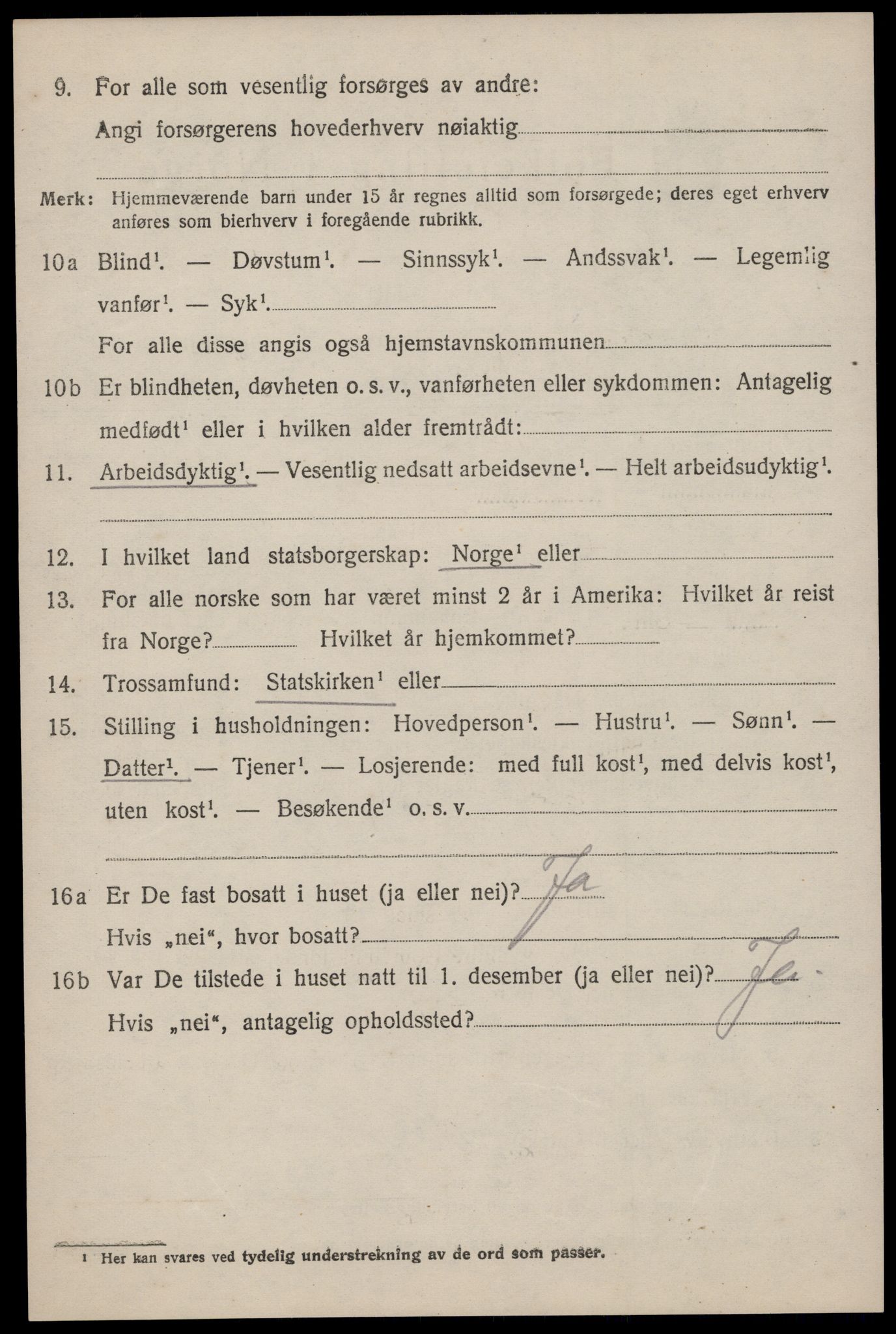 SAST, 1920 census for Lund, 1920, p. 1715