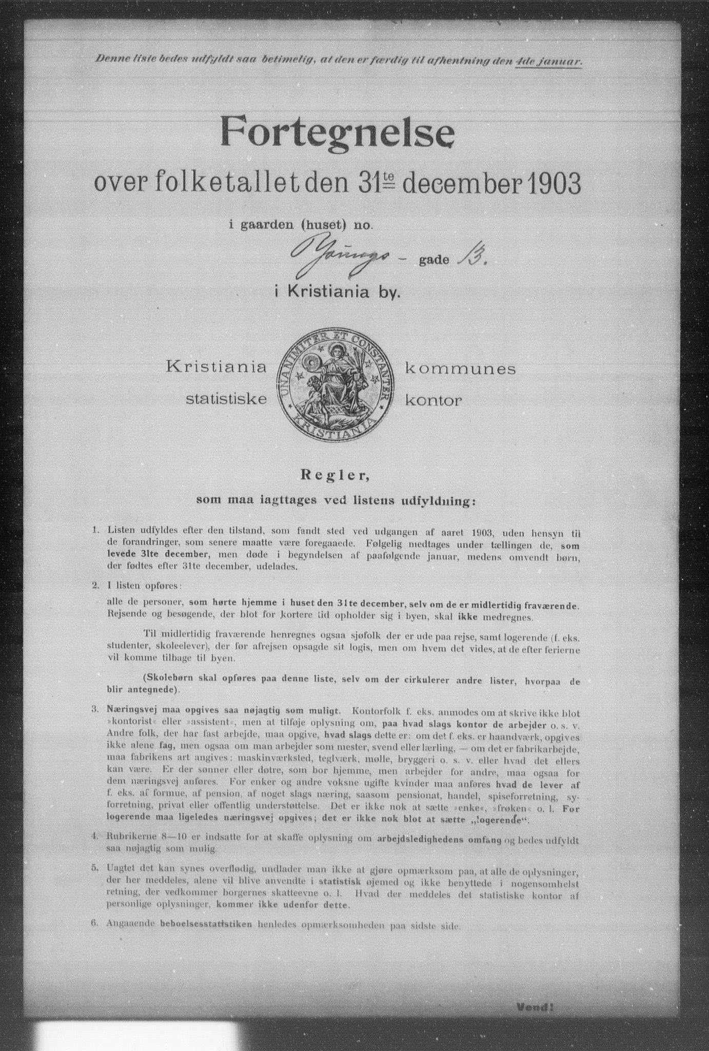 OBA, Municipal Census 1903 for Kristiania, 1903, p. 24636