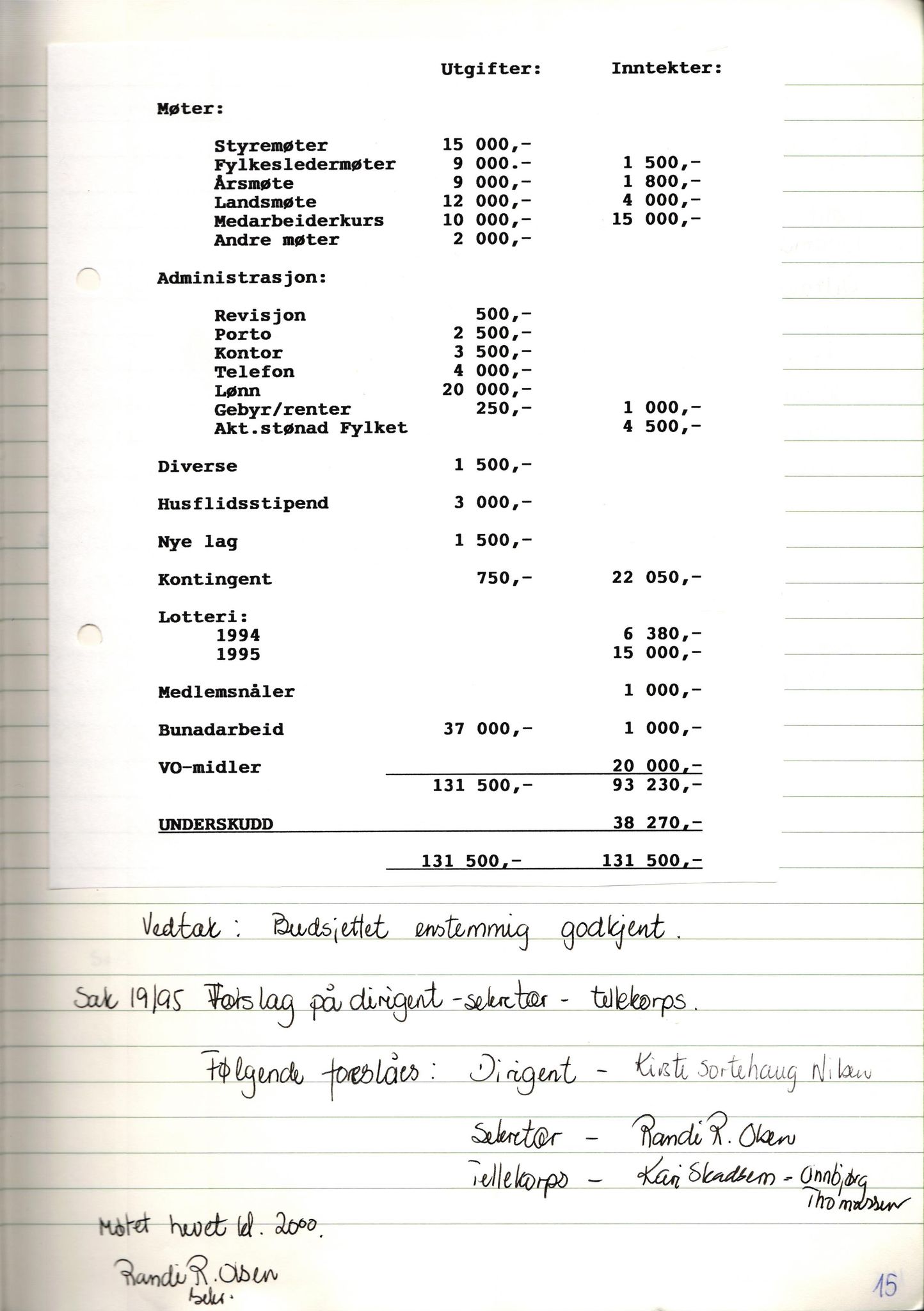 Finnmark Husflidslag, FMFB/A-1134/A/L0004: Møtebok, 1995-2000, p. 19