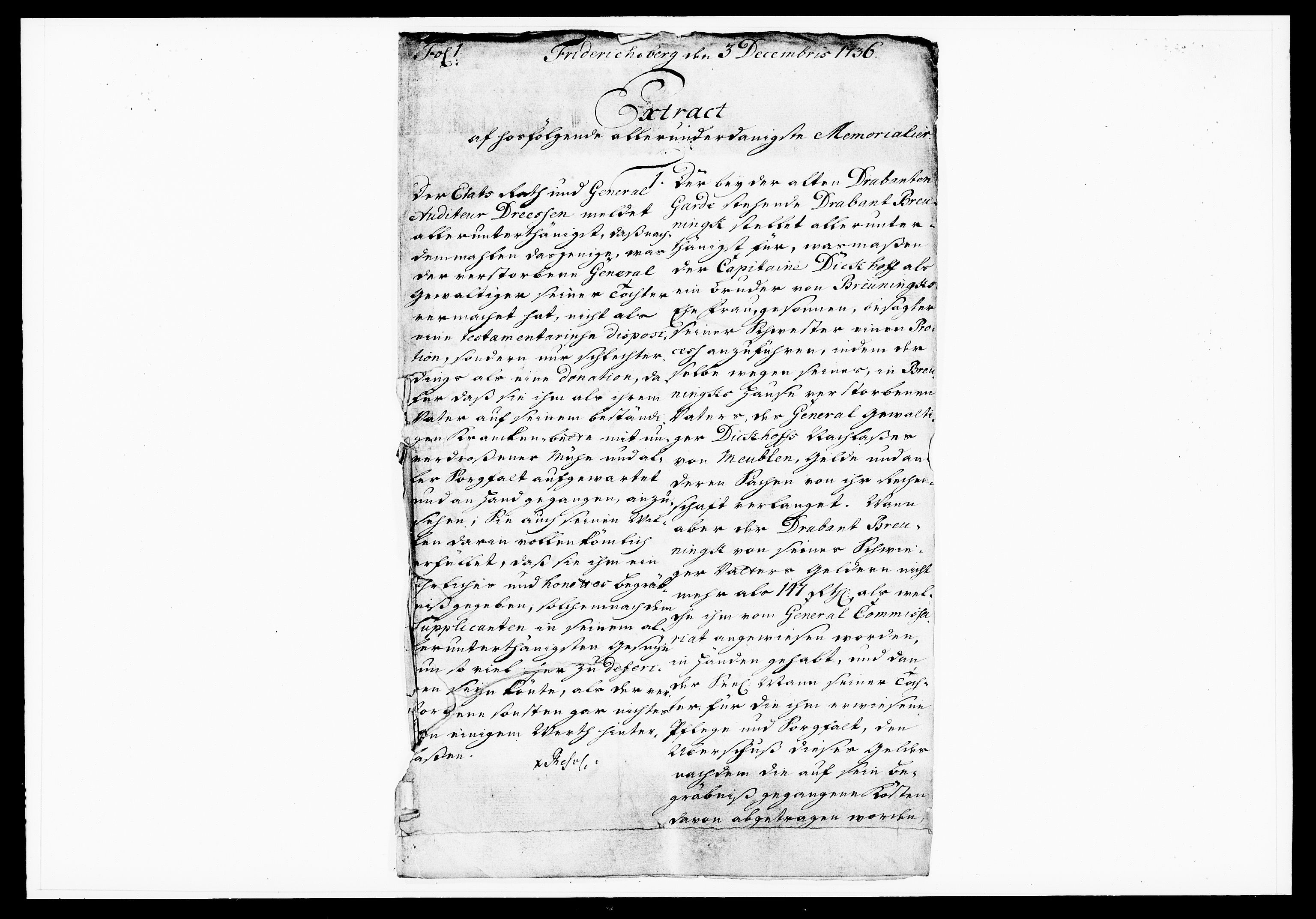 Krigskollegiet, Krigskancelliet, DRA/A-0006/-/1130-1137: Refererede sager, 1736, p. 436