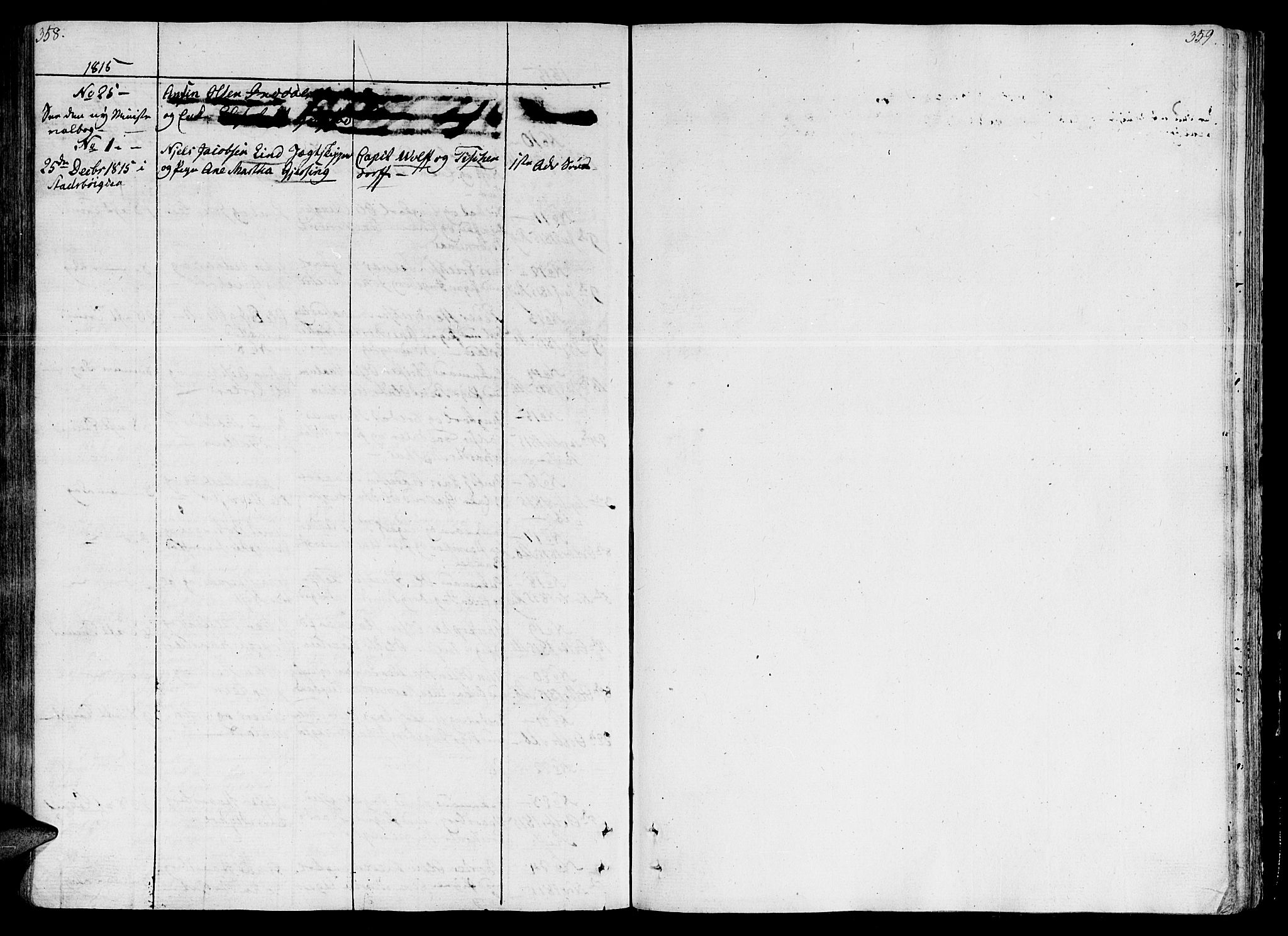 Ministerialprotokoller, klokkerbøker og fødselsregistre - Sør-Trøndelag, SAT/A-1456/646/L0607: Parish register (official) no. 646A05, 1806-1815, p. 358-359