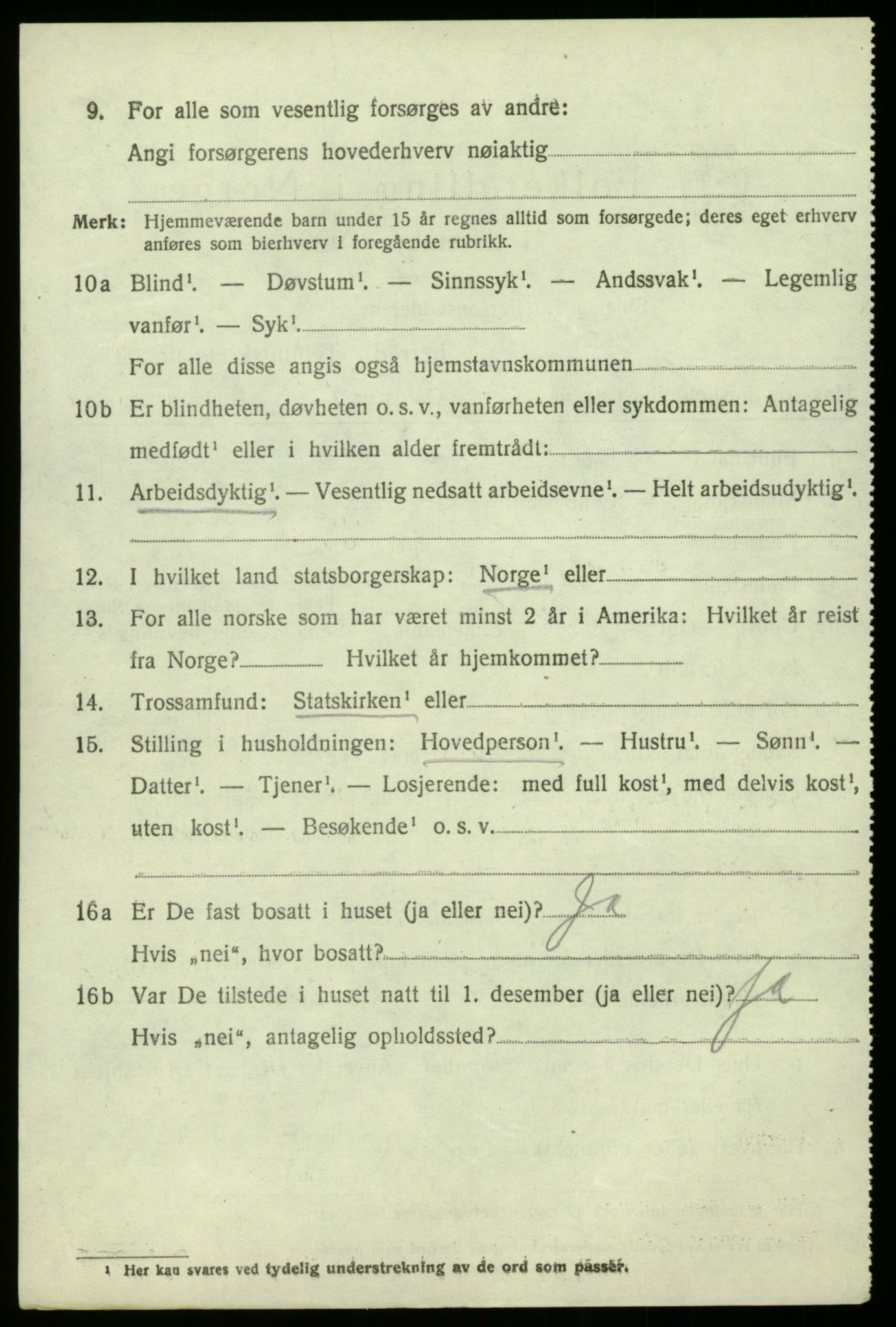 SAB, 1920 census for Fana, 1920, p. 13882