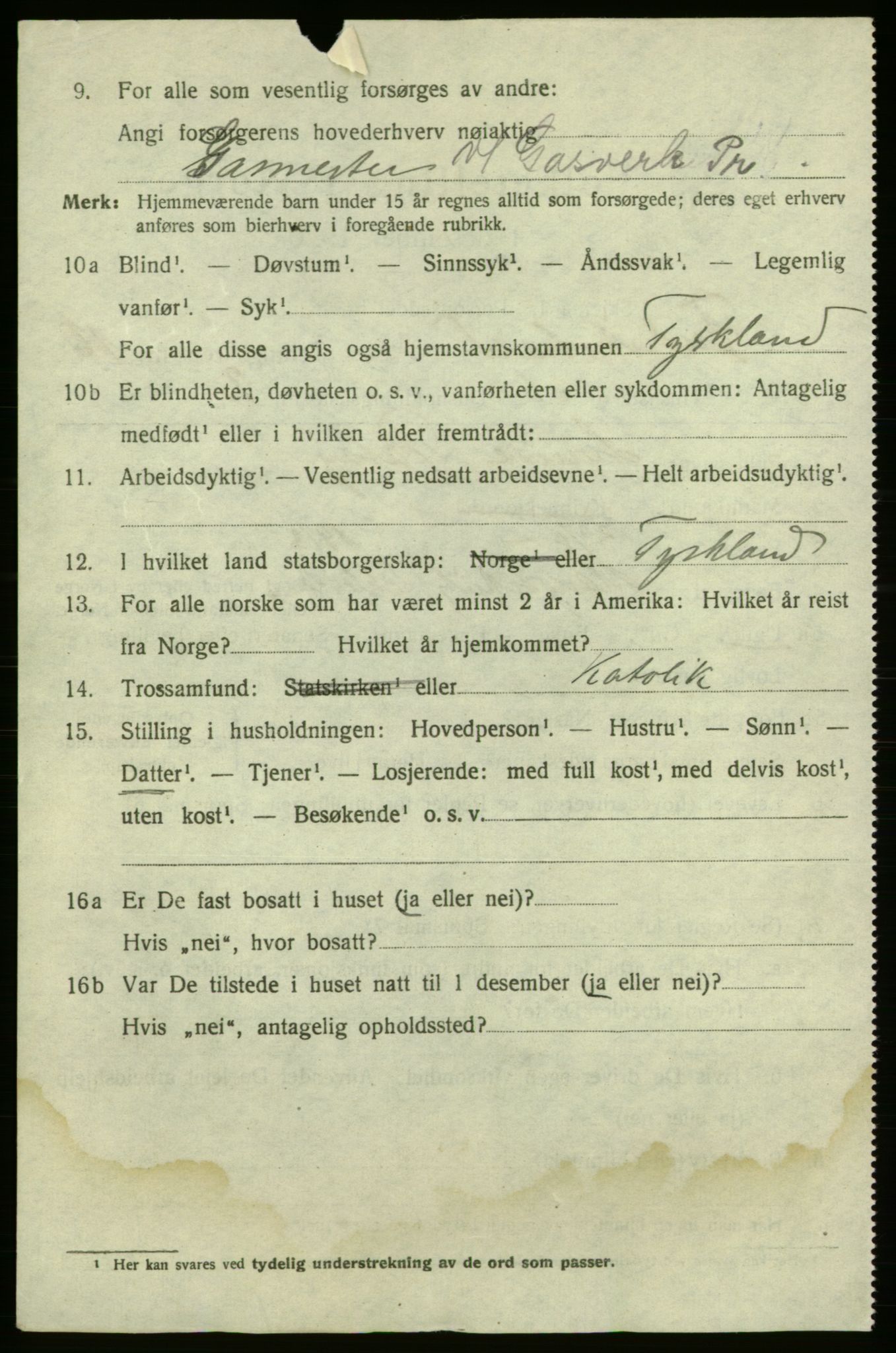 SAO, 1920 census for Fredrikshald, 1920, p. 24729