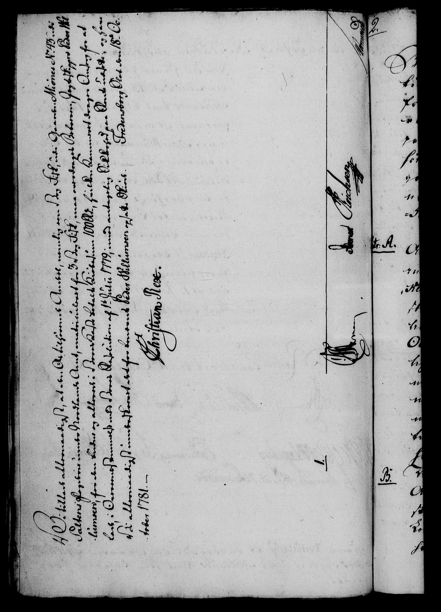 Rentekammeret, Kammerkanselliet, RA/EA-3111/G/Gf/Gfa/L0063: Norsk relasjons- og resolusjonsprotokoll (merket RK 52.63), 1781, p. 1040