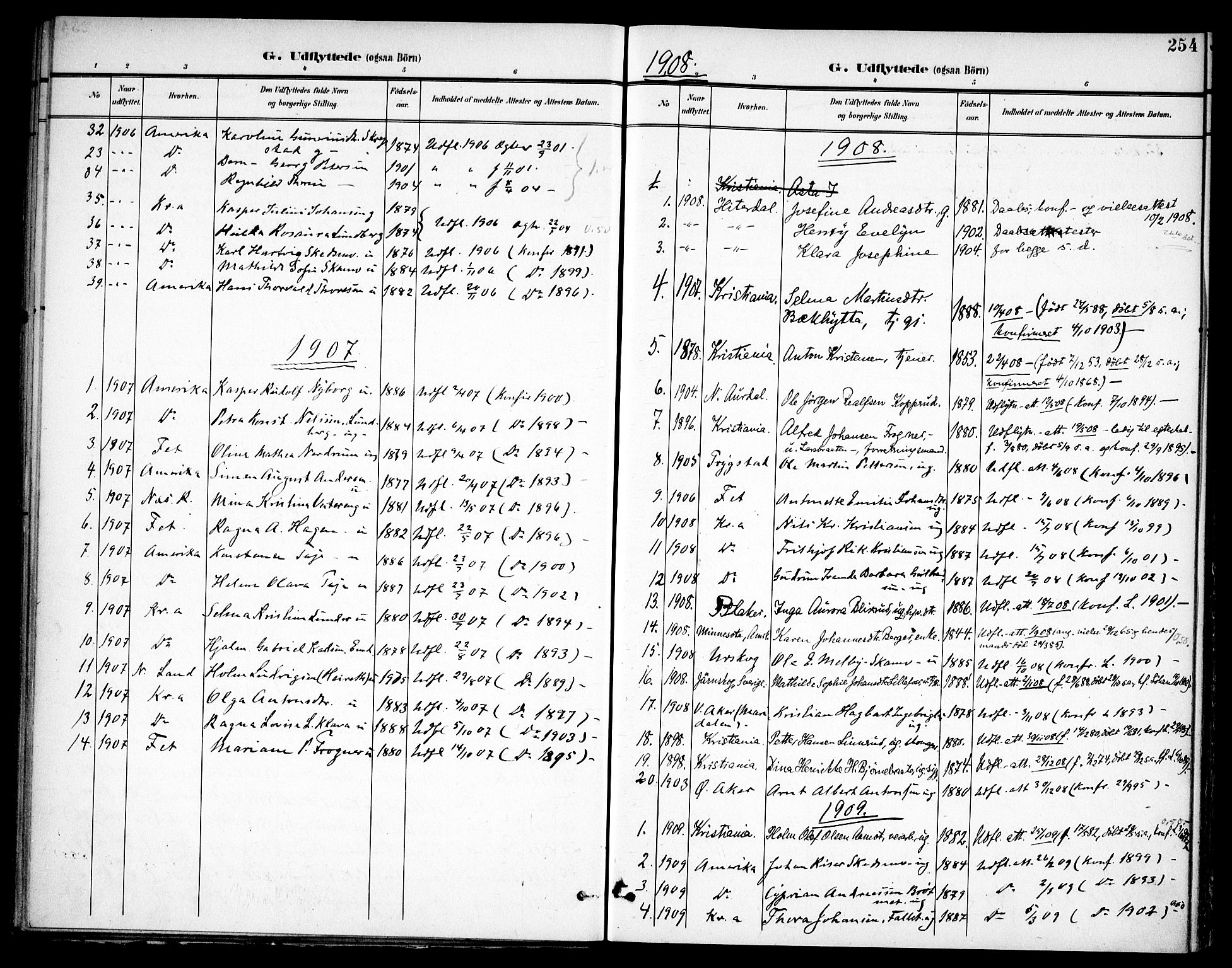 Høland prestekontor Kirkebøker, SAO/A-10346a/F/Fa/L0015: Parish register (official) no. I 15, 1897-1912, p. 254