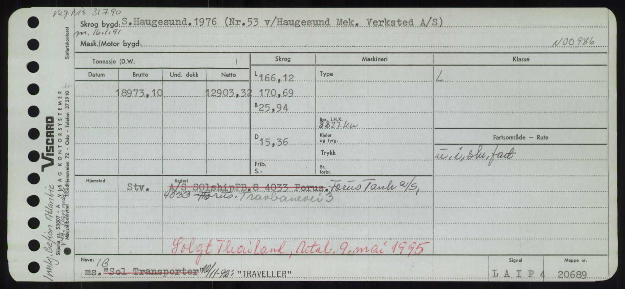 Sjøfartsdirektoratet med forløpere, Skipsmålingen, RA/S-1627/H/Hd/L0039: Fartøy, Ti-Tø, p. 529