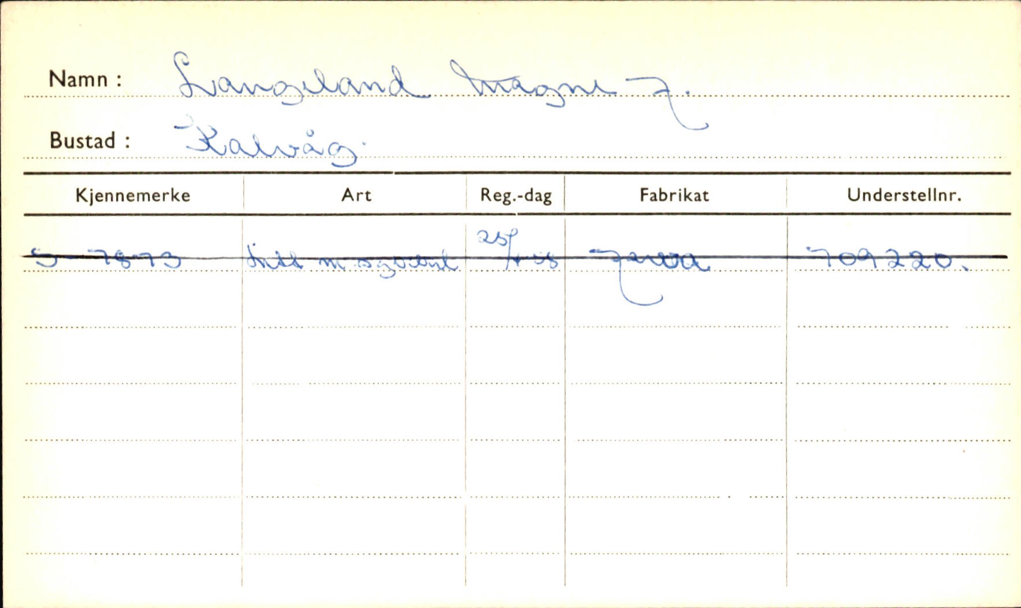 Statens vegvesen, Sogn og Fjordane vegkontor, AV/SAB-A-5301/4/F/L0001B: Eigarregister Fjordane til 1.6.1961, 1930-1961, p. 424