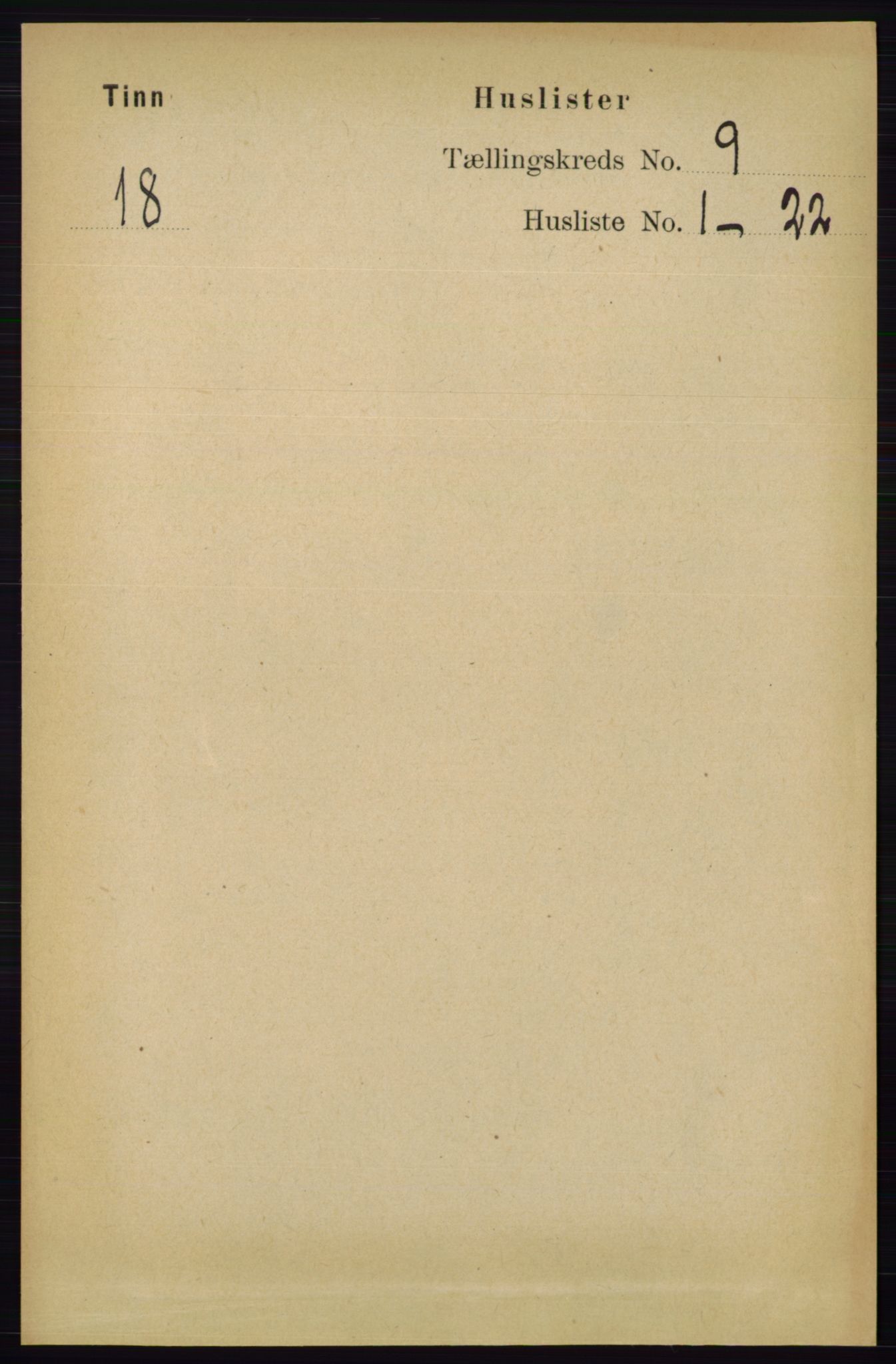 RA, 1891 census for 0826 Tinn, 1891, p. 1794