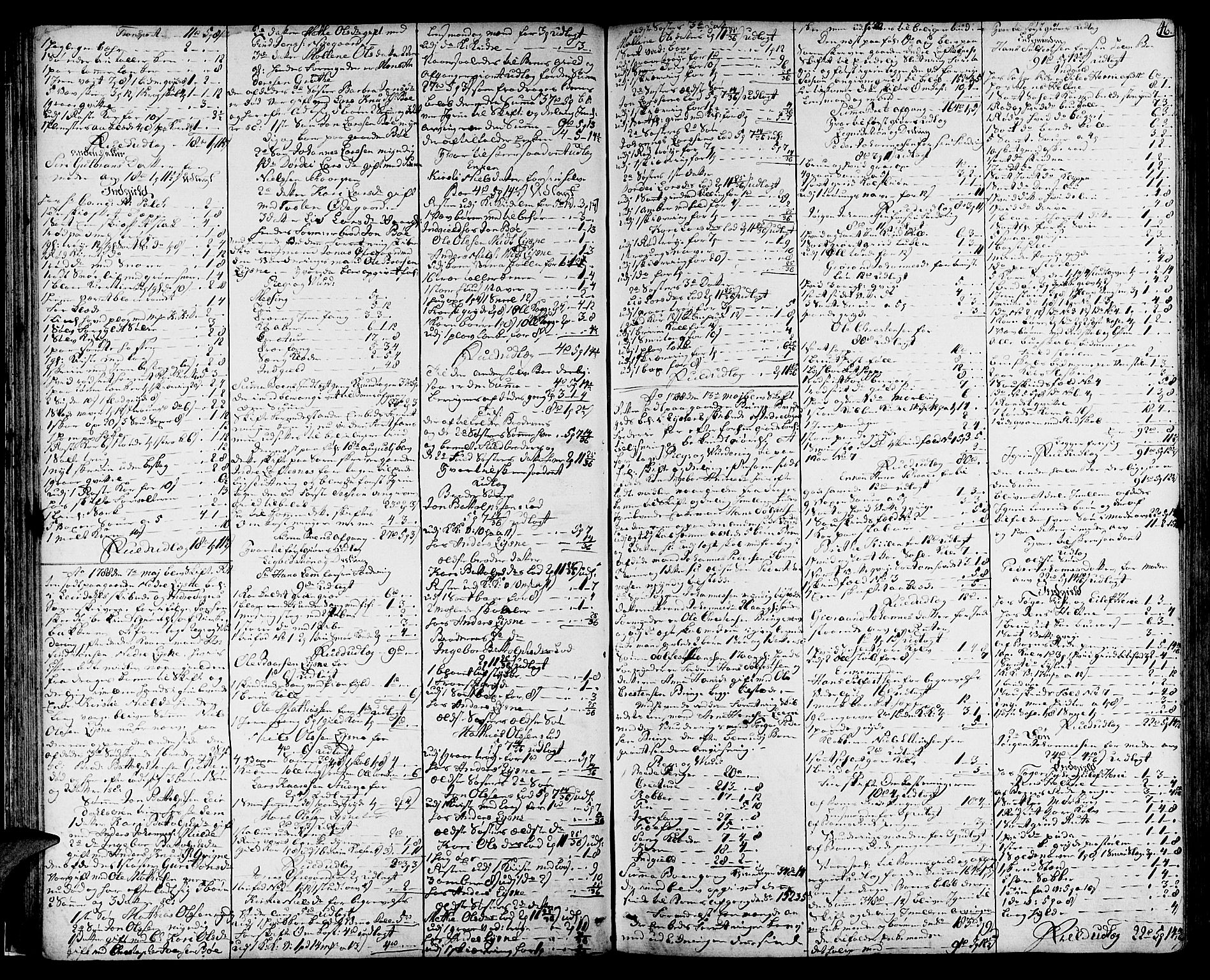 Indre Sogn tingrett, AV/SAB-A-3301/1/H/Ha/L0010: Skifteprotokoll 10, 1786-1794, p. 45b-46a