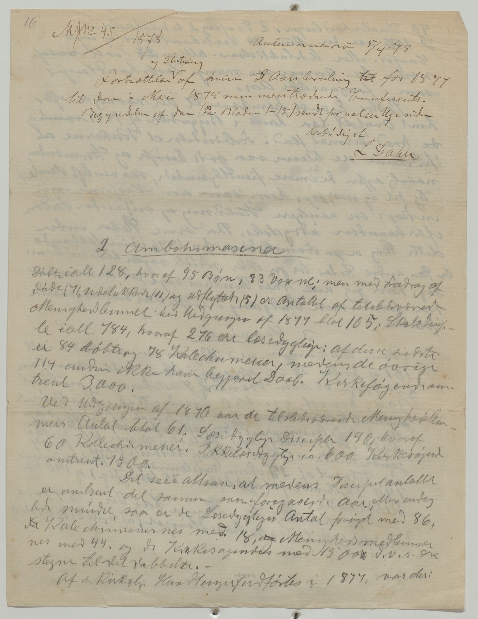 Det Norske Misjonsselskap - hovedadministrasjonen, VID/MA-A-1045/D/Da/Daa/L0035/0005: Konferansereferat og årsberetninger / Konferansereferat fra Madagaskar Innland., 1878