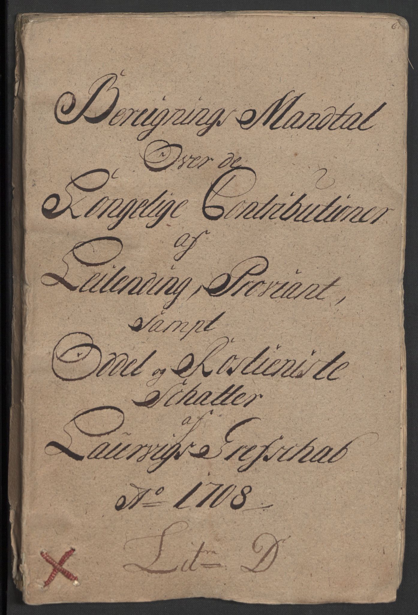 Rentekammeret inntil 1814, Reviderte regnskaper, Fogderegnskap, RA/EA-4092/R33/L1980: Fogderegnskap Larvik grevskap, 1707-1708, p. 225