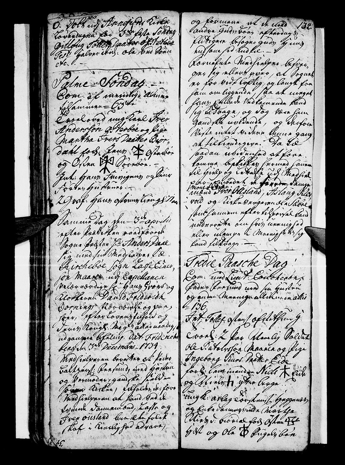 Vik sokneprestembete, SAB/A-81501: Parish register (official) no. A 1 /3, 1727-1740, p. 134