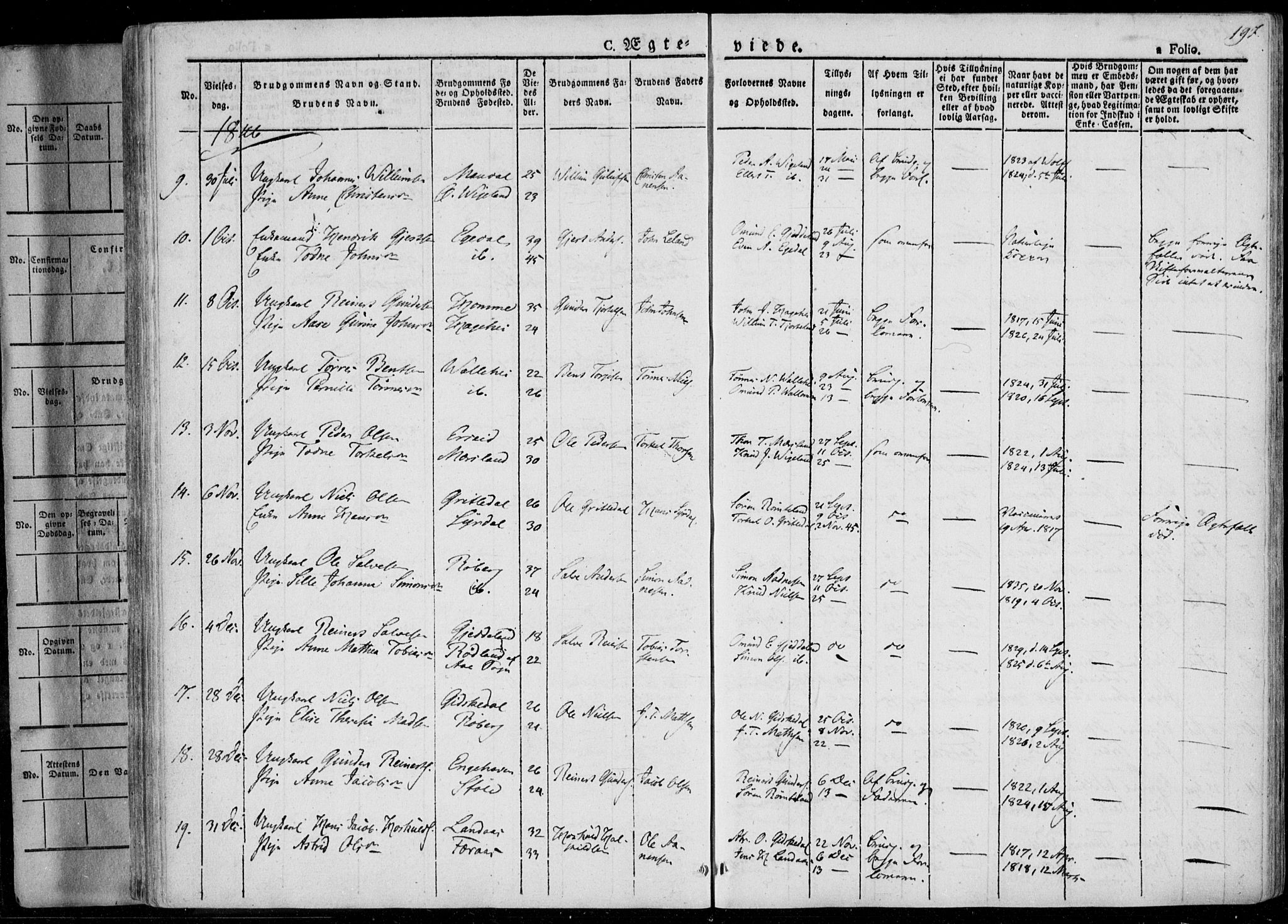 Sør-Audnedal sokneprestkontor, AV/SAK-1111-0039/F/Fa/Fab/L0006: Parish register (official) no. A 6, 1829-1855, p. 197