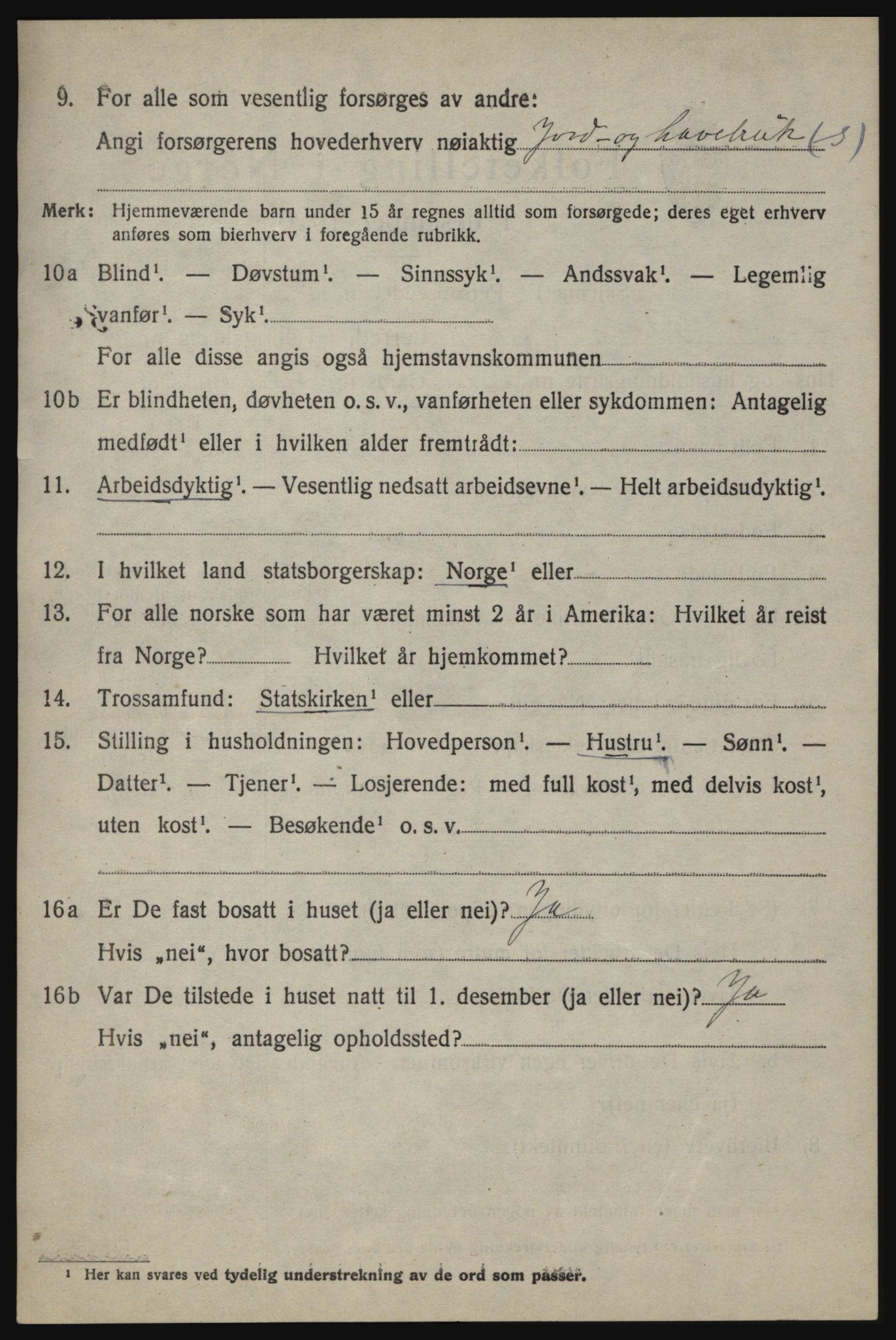 SAO, 1920 census for Berg, 1920, p. 7326