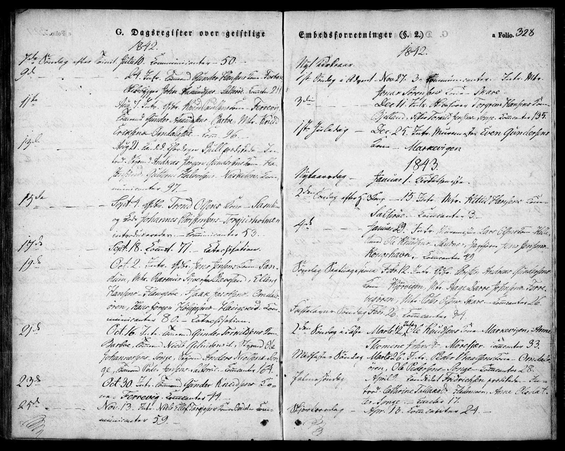 Tromøy sokneprestkontor, SAK/1111-0041/F/Fa/L0004: Parish register (official) no. A 4, 1837-1846, p. 328