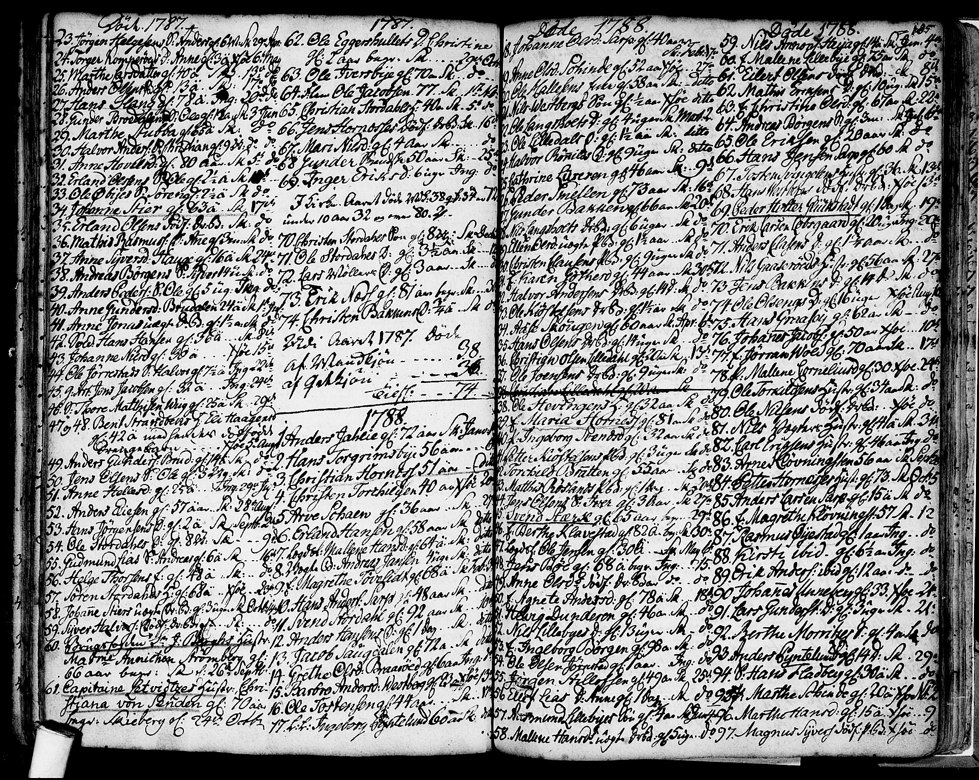 Skjeberg prestekontor Kirkebøker, SAO/A-10923/F/Fa/L0002: Parish register (official) no. I 2, 1726-1791, p. 185