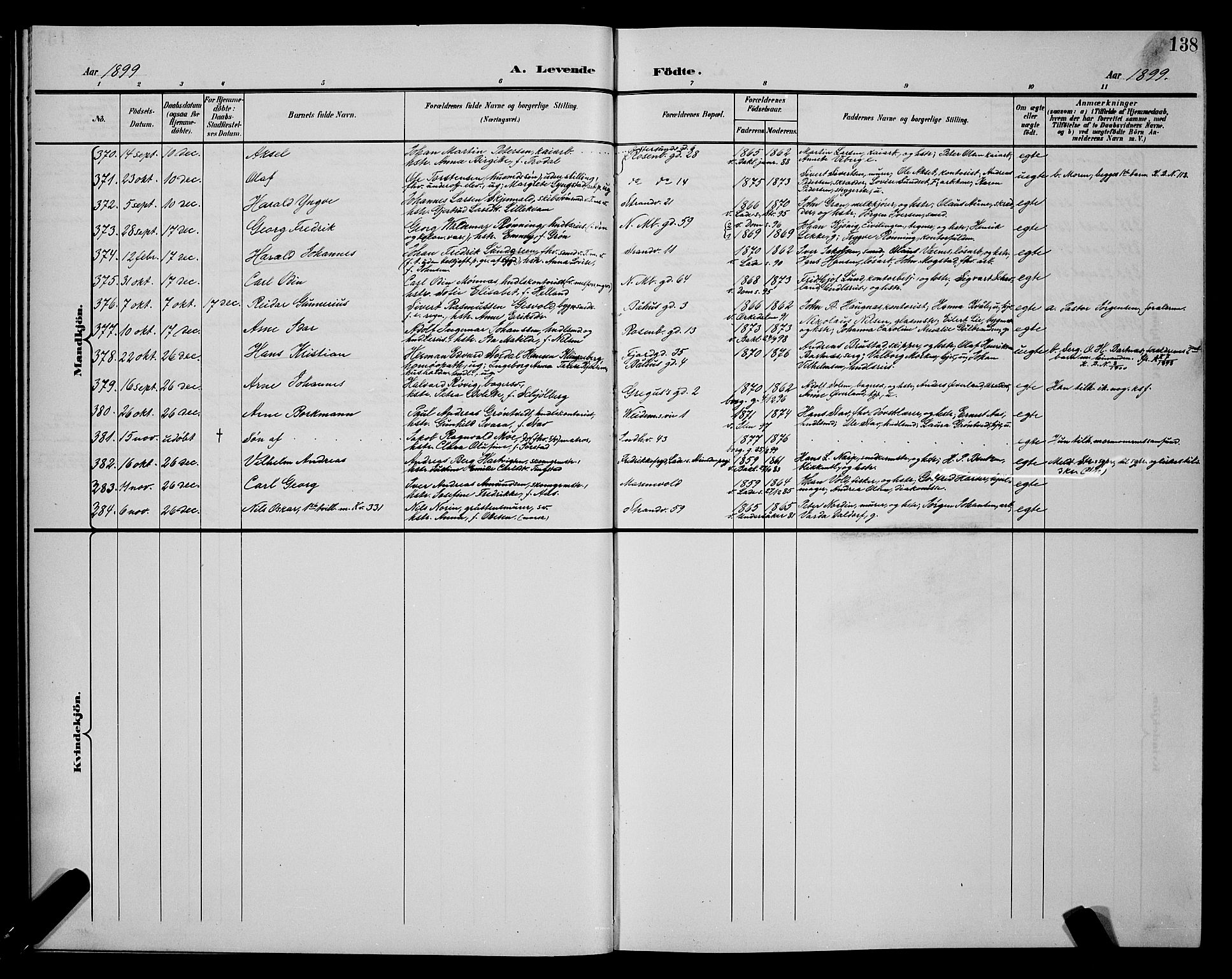 Ministerialprotokoller, klokkerbøker og fødselsregistre - Sør-Trøndelag, AV/SAT-A-1456/604/L0225: Parish register (copy) no. 604C08, 1895-1899, p. 138