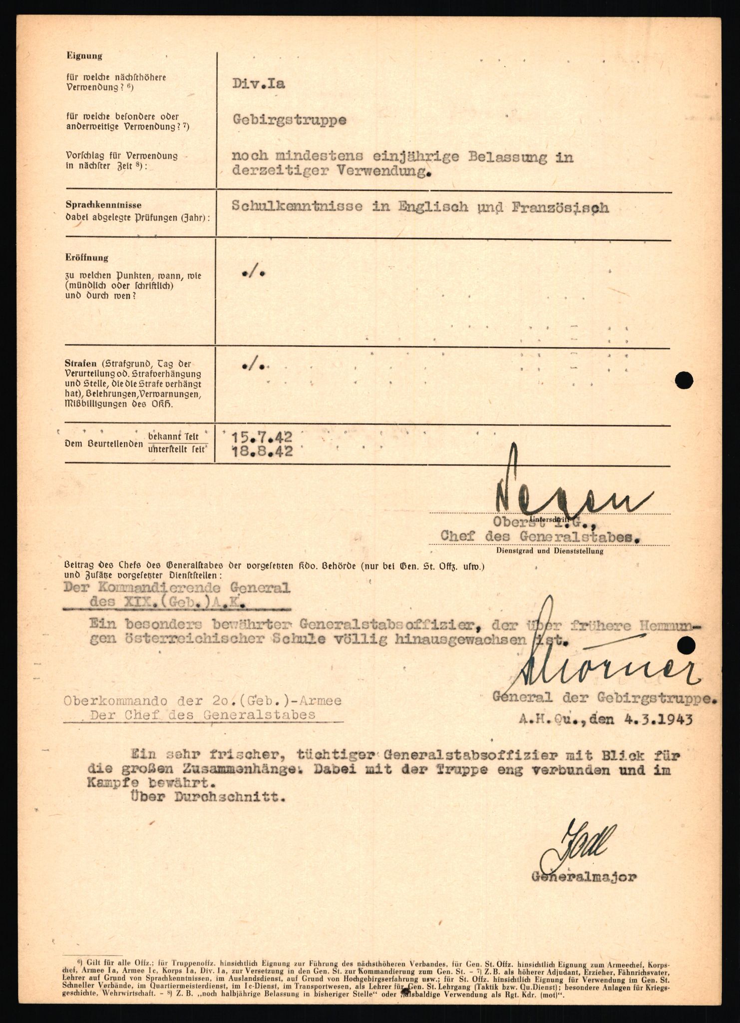 Forsvarets Overkommando. 2 kontor. Arkiv 11.4. Spredte tyske arkivsaker, AV/RA-RAFA-7031/D/Dar/Dara/L0019: Personalbøker og diverse, 1940-1945, p. 601