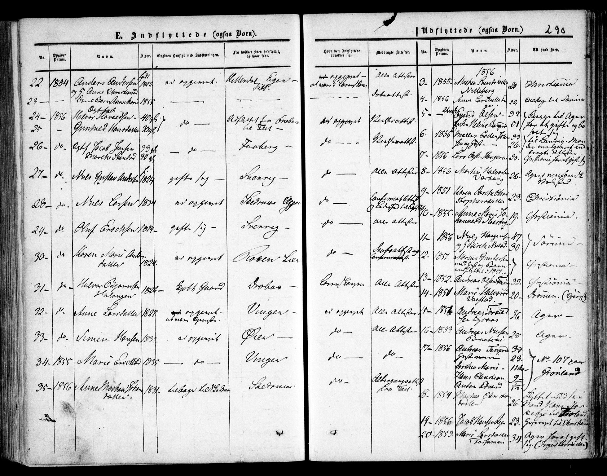 Skedsmo prestekontor Kirkebøker, AV/SAO-A-10033a/F/Fa/L0010: Parish register (official) no. I 10, 1854-1865, p. 290