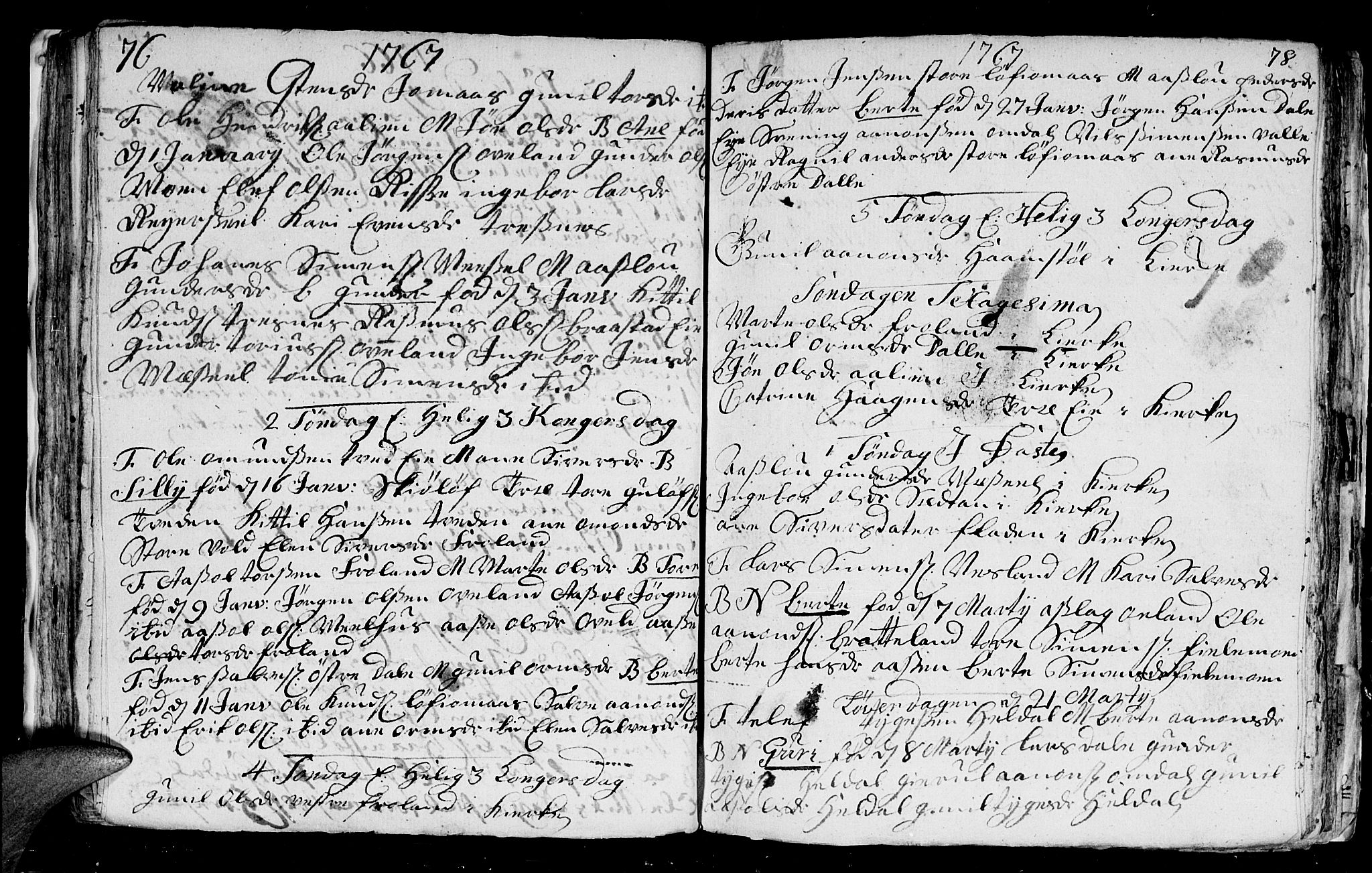 Froland sokneprestkontor, AV/SAK-1111-0013/F/Fb/L0003: Parish register (copy) no. B 3, 1759-1776, p. 76-77