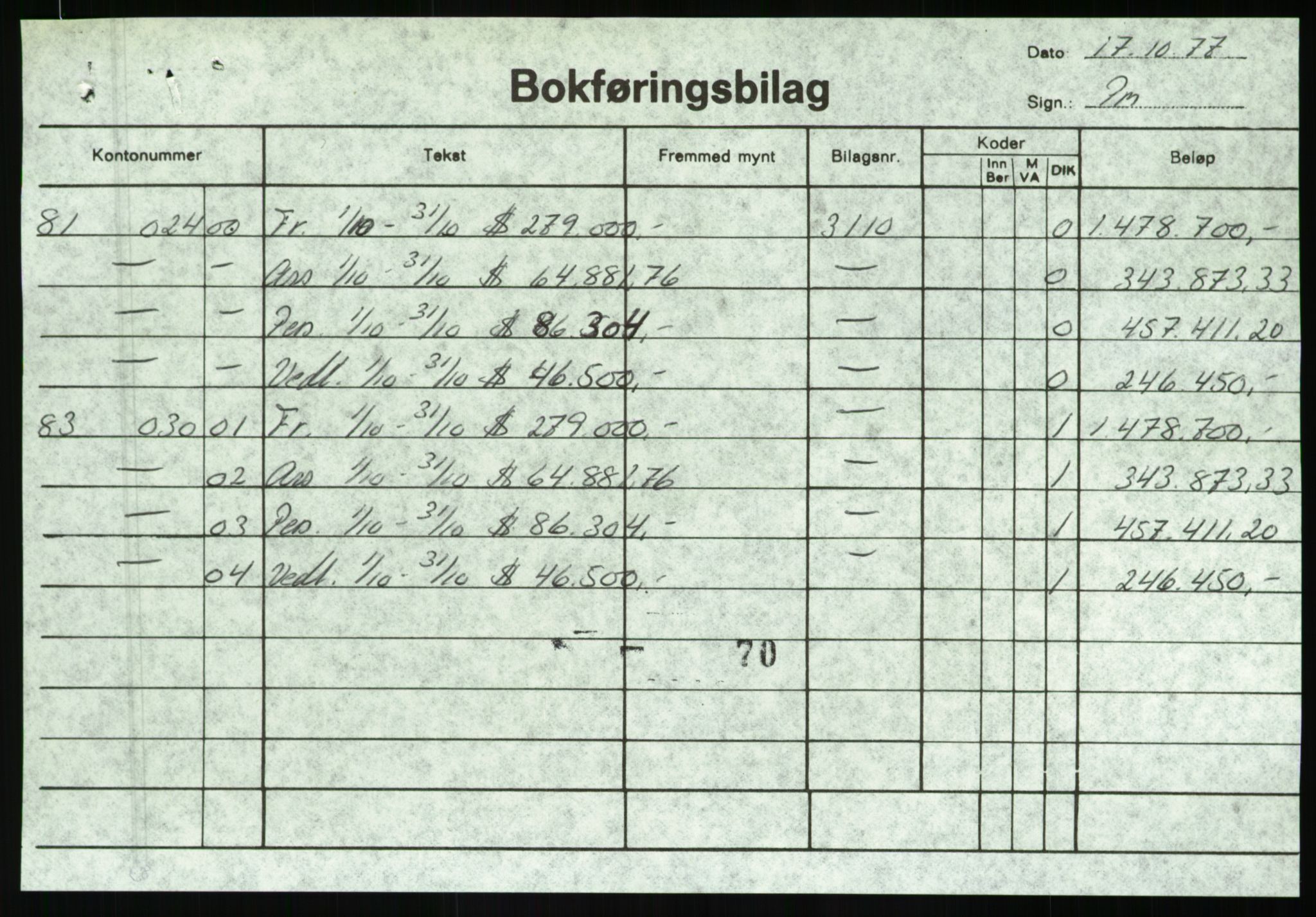 Pa 1503 - Stavanger Drilling AS, AV/SAST-A-101906/D/L0003: Korrespondanse og saksdokumenter, 1977-1982, p. 29