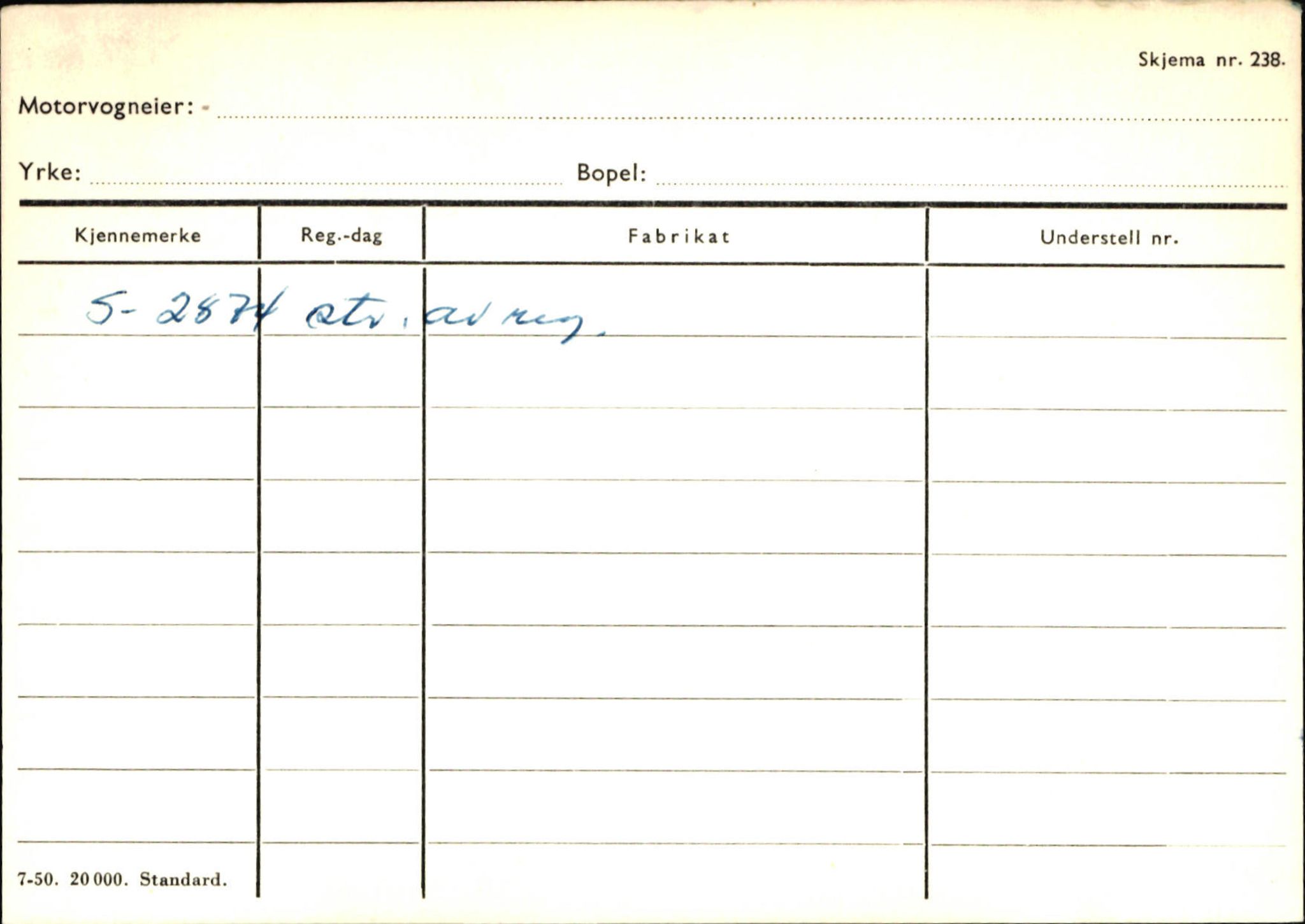 Statens vegvesen, Sogn og Fjordane vegkontor, AV/SAB-A-5301/4/F/L0144: Registerkort Vågsøy A-R, 1945-1975, p. 1176