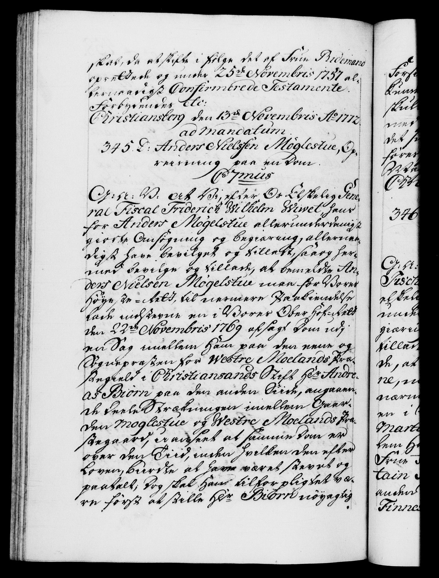 Danske Kanselli 1572-1799, AV/RA-EA-3023/F/Fc/Fca/Fcaa/L0045: Norske registre "Norske eller 3. dept.s åpne brev, 1771-1773, p. 458b