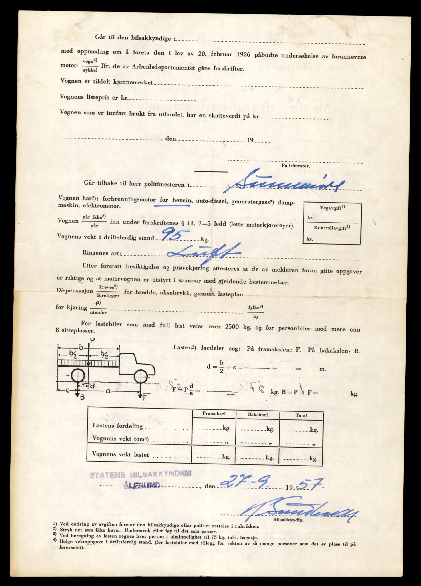 Møre og Romsdal vegkontor - Ålesund trafikkstasjon, AV/SAT-A-4099/F/Fe/L0040: Registreringskort for kjøretøy T 13531 - T 13709, 1927-1998, p. 2836