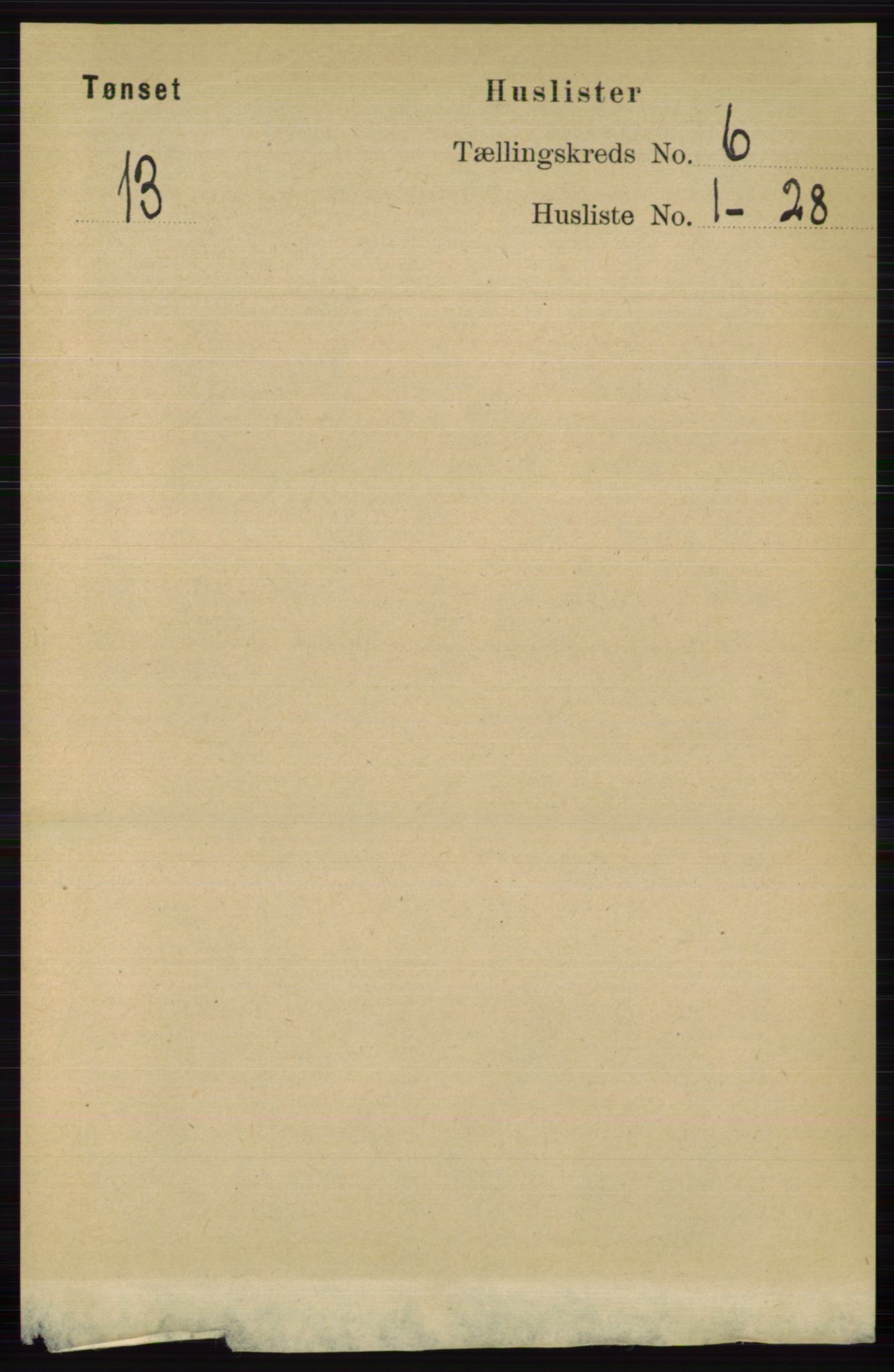 RA, 1891 census for 0437 Tynset, 1891, p. 1432