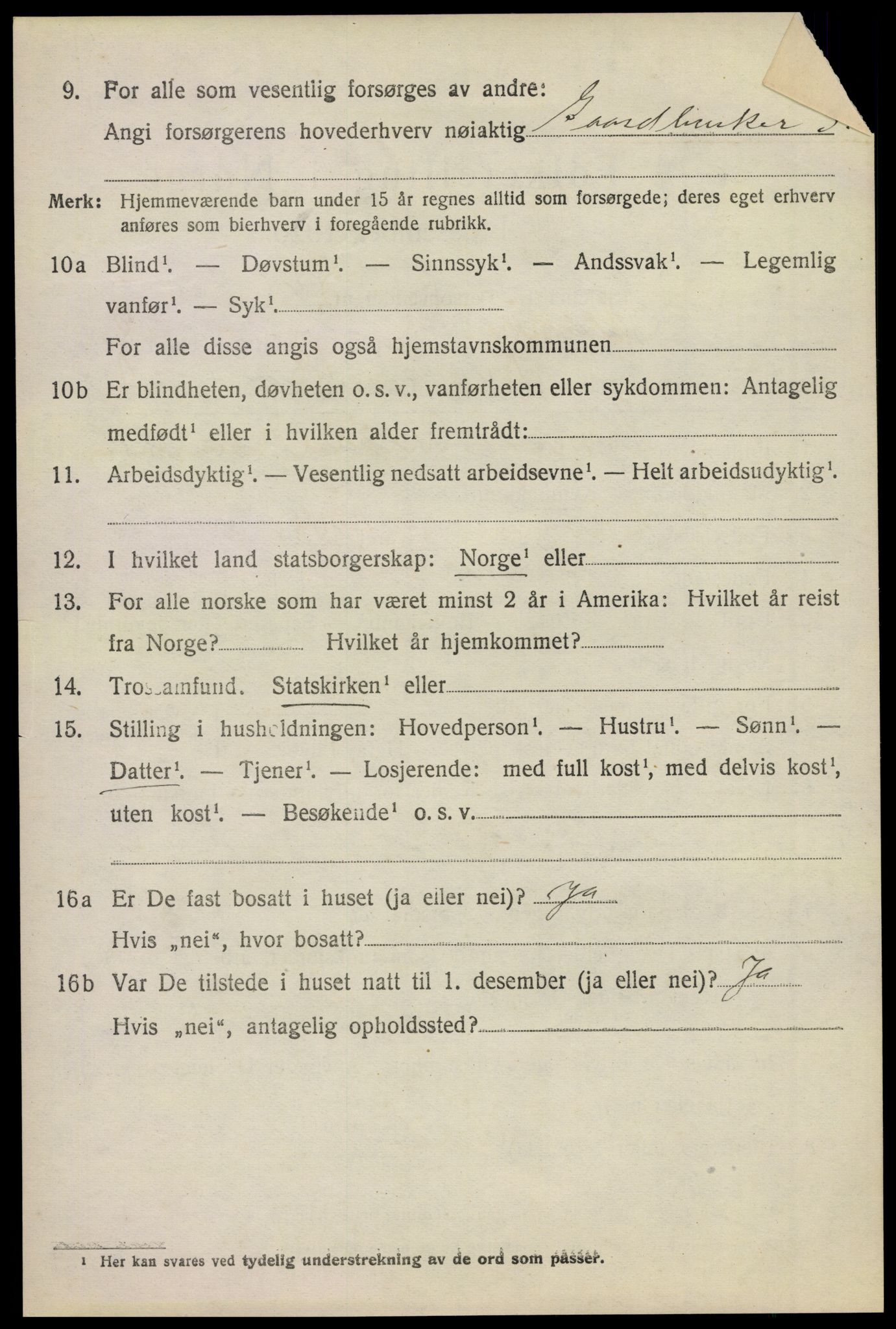SAKO, 1920 census for Stokke, 1920, p. 10939