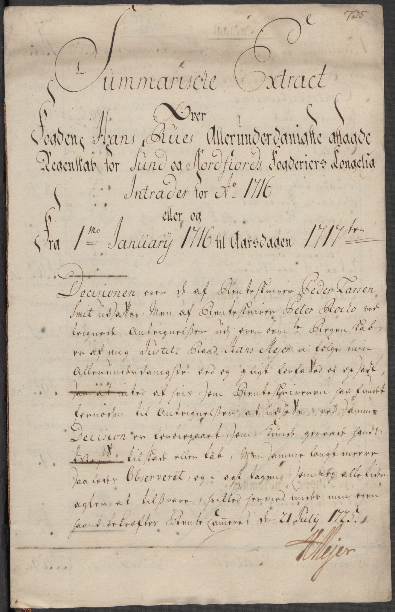 Rentekammeret inntil 1814, Reviderte regnskaper, Fogderegnskap, AV/RA-EA-4092/R53/L3440: Fogderegnskap Sunn- og Nordfjord, 1716, p. 28