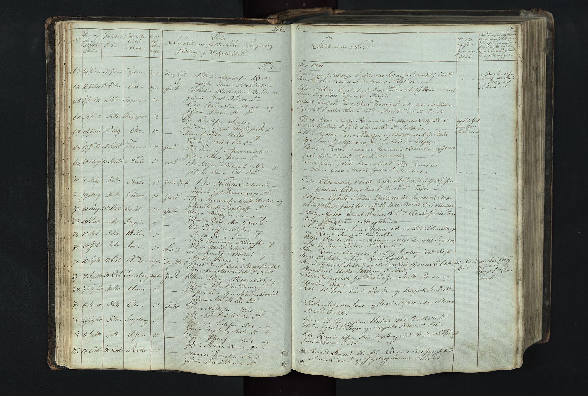 Vang prestekontor, Valdres, SAH/PREST-140/H/Hb/L0004: Parish register (copy) no. 4, 1835-1892, p. 31