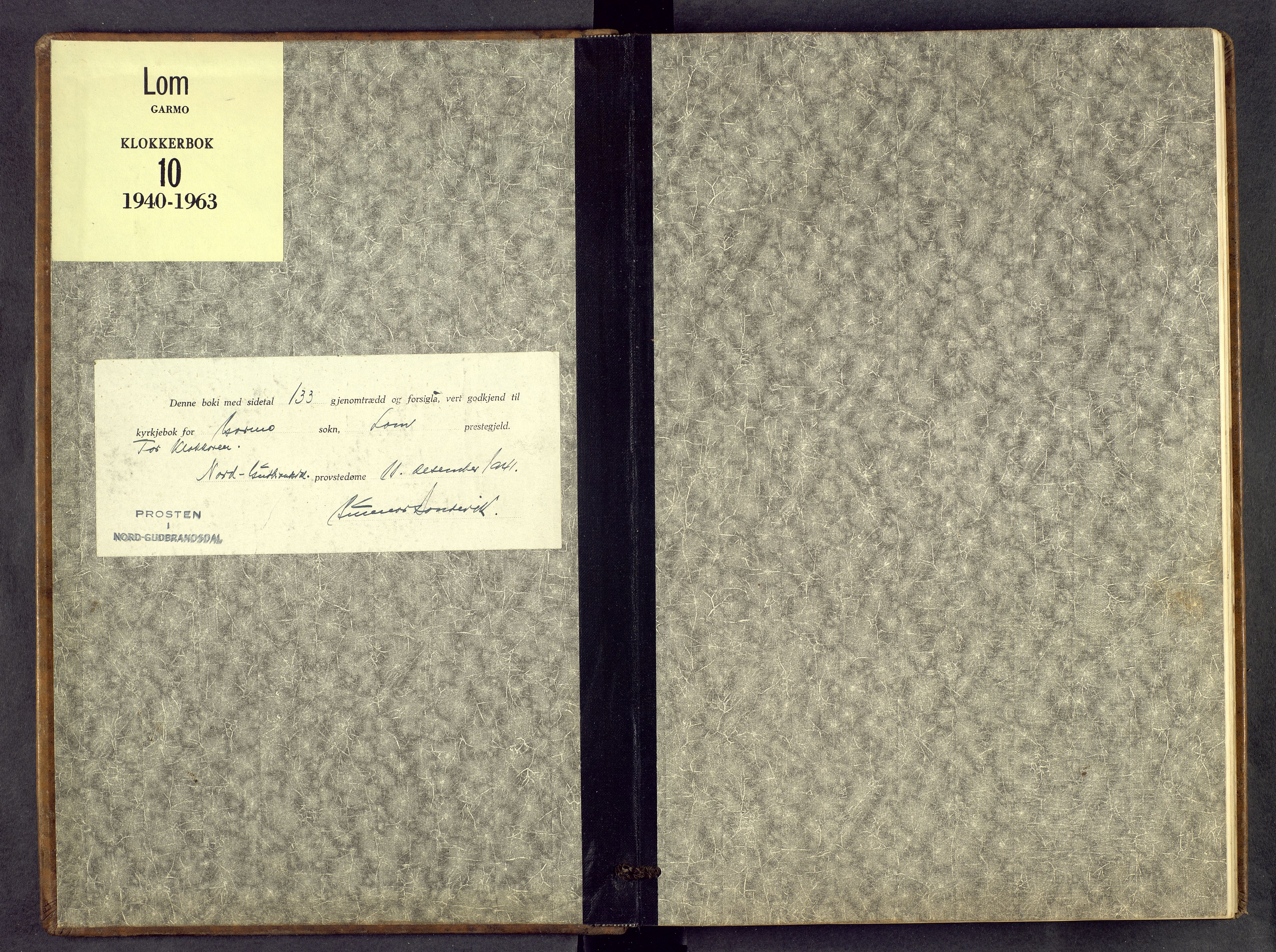 Lom prestekontor, SAH/PREST-070/L/L0010: Parish register (copy) no. 10, 1940-1963
