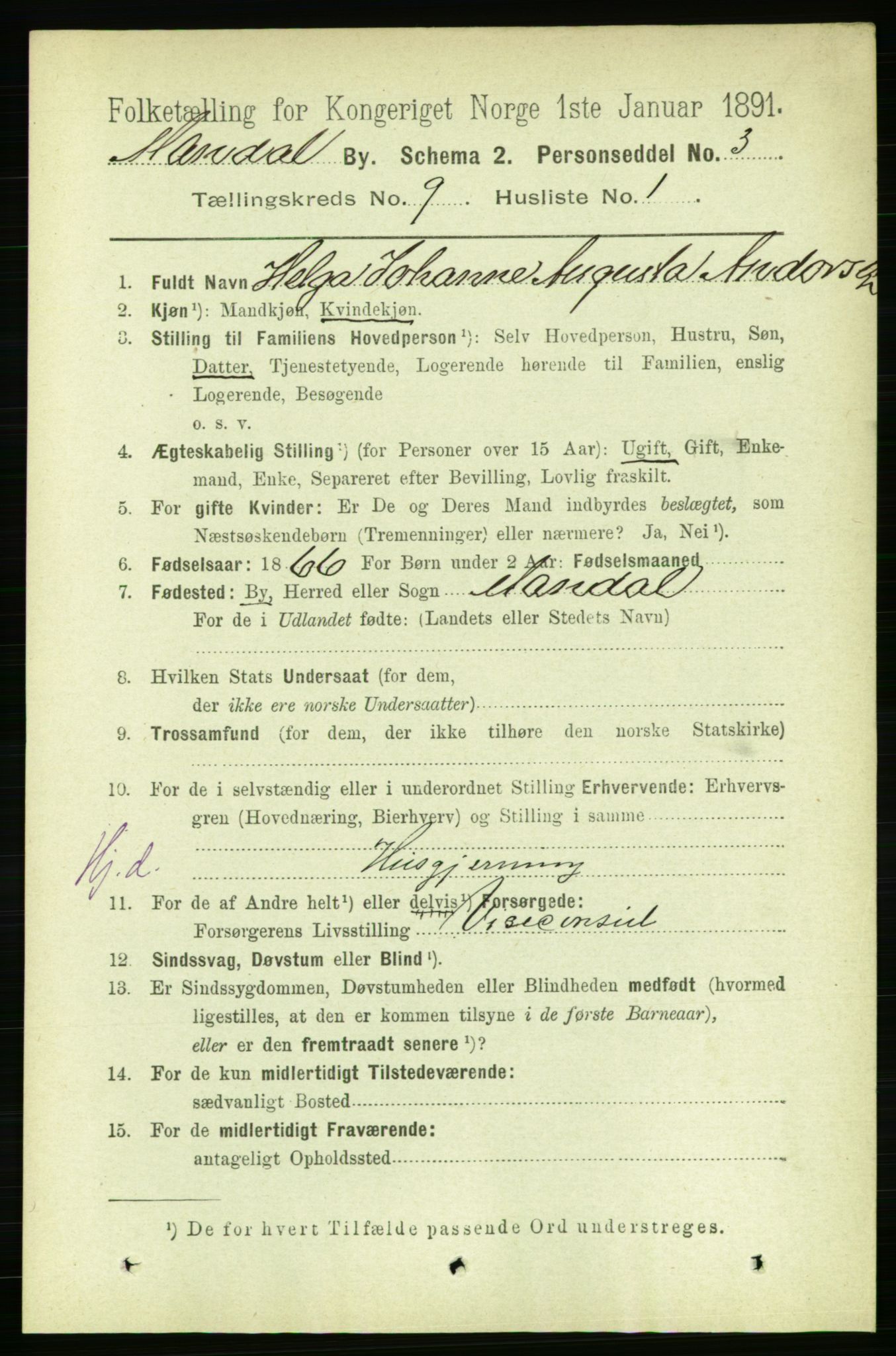 RA, 1891 census for 1002 Mandal, 1891, p. 2479