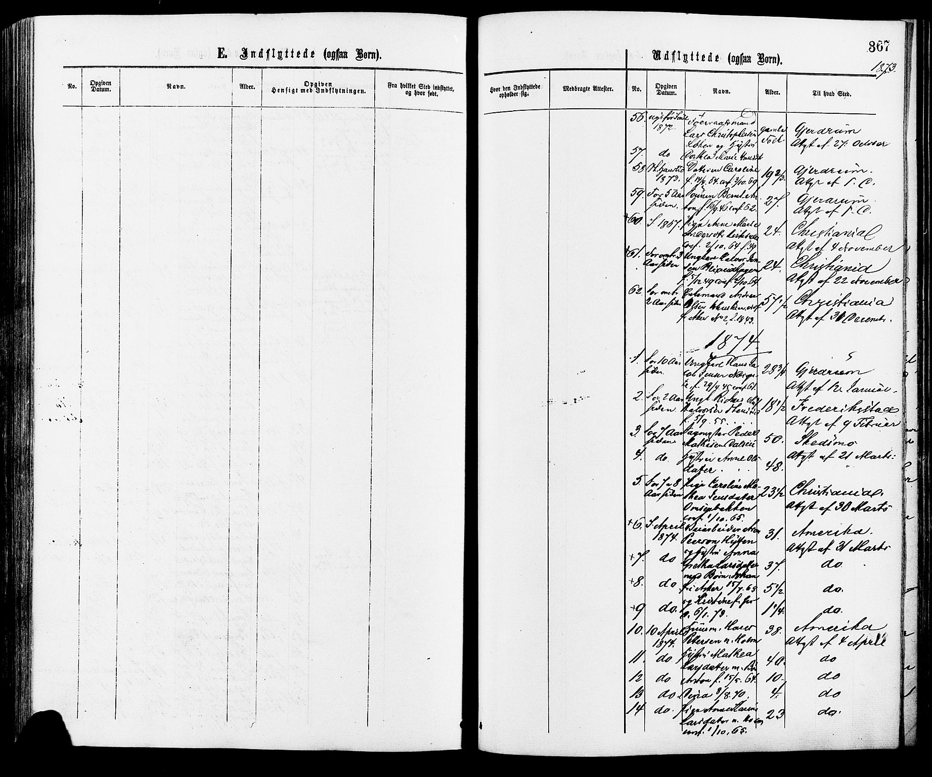 Nittedal prestekontor Kirkebøker, AV/SAO-A-10365a/F/Fa/L0006: Parish register (official) no. I 6, 1863-1878, p. 367